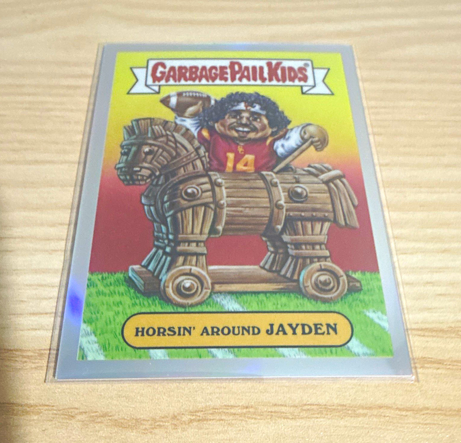 Topps 2026 Garbage Pail Kids NILG Horsin' Around Jayden NILG-JM Chrome