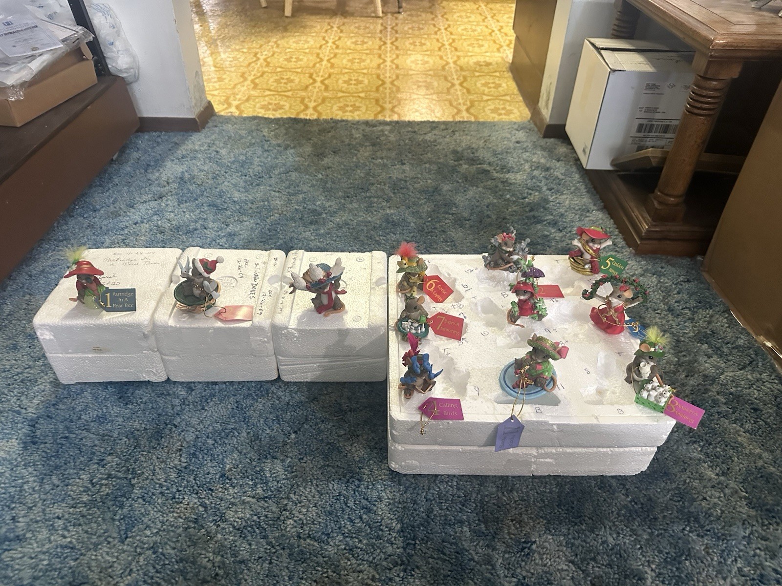 Charming Tails 12 Days Of Christmas Full Set US SHIP ONLY SEE INFO Charming Tails 12 Days Of Christmas Full Set US SHIP ONLY SEE INFO