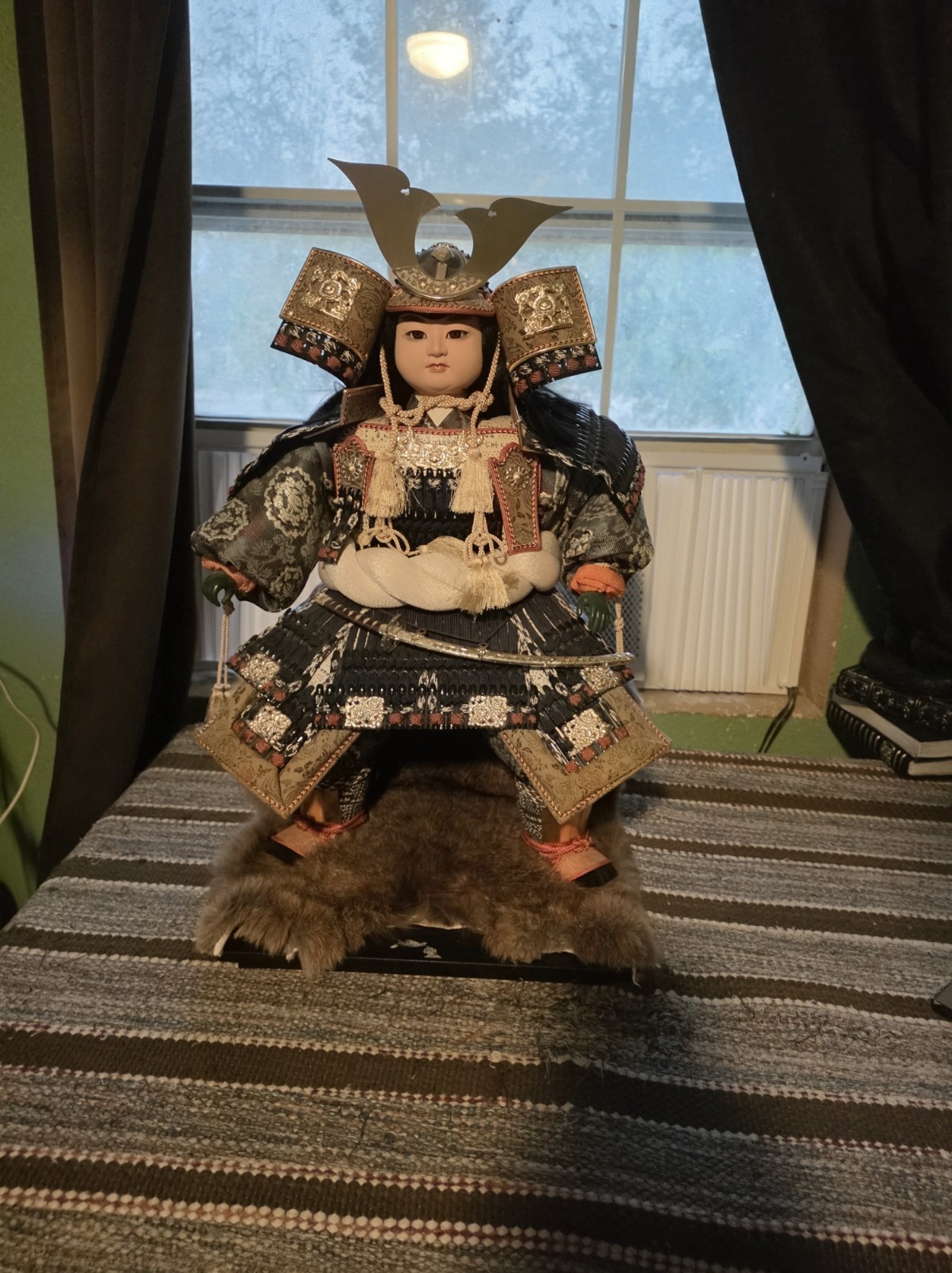 Vintage 14" Japanese Handmade Samurai Warrior Doll Figurine Boy's Day Gift Vintage 14" Japanese Handmade Samurai Warrior Doll Figurine Boy's Day Gift