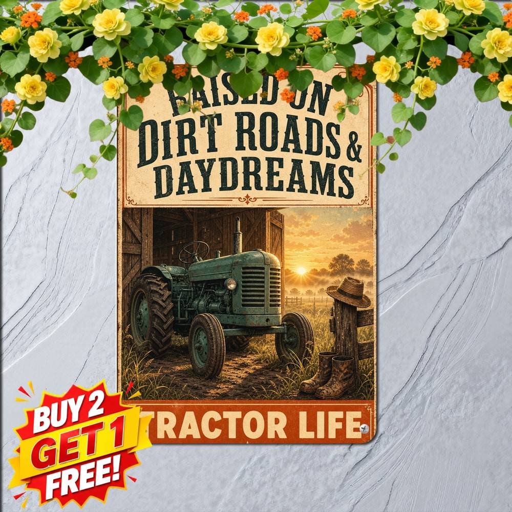 Rural Tractor Machine Garage Art Metal Tin Sign Vintage Farm Wall Decor 8x12 Rural Tractor Machine Garage Art Metal Tin Sign Vintage Farm Wall Decor 8x12
