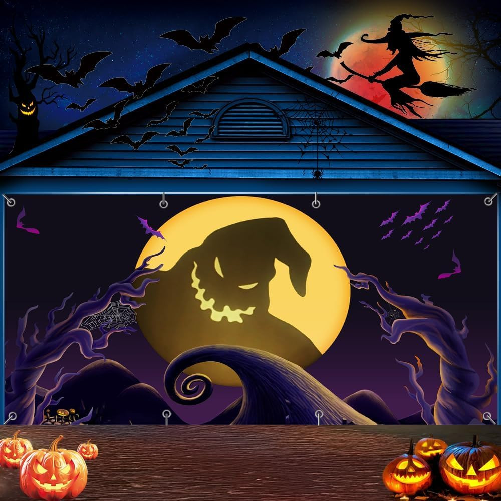 16X7Ft Nightmare before Christmas Garage Door Decorations Nightmare before Chris 16X7Ft Nightmare before Christmas Garage Door Decorations Nightmare before Chris