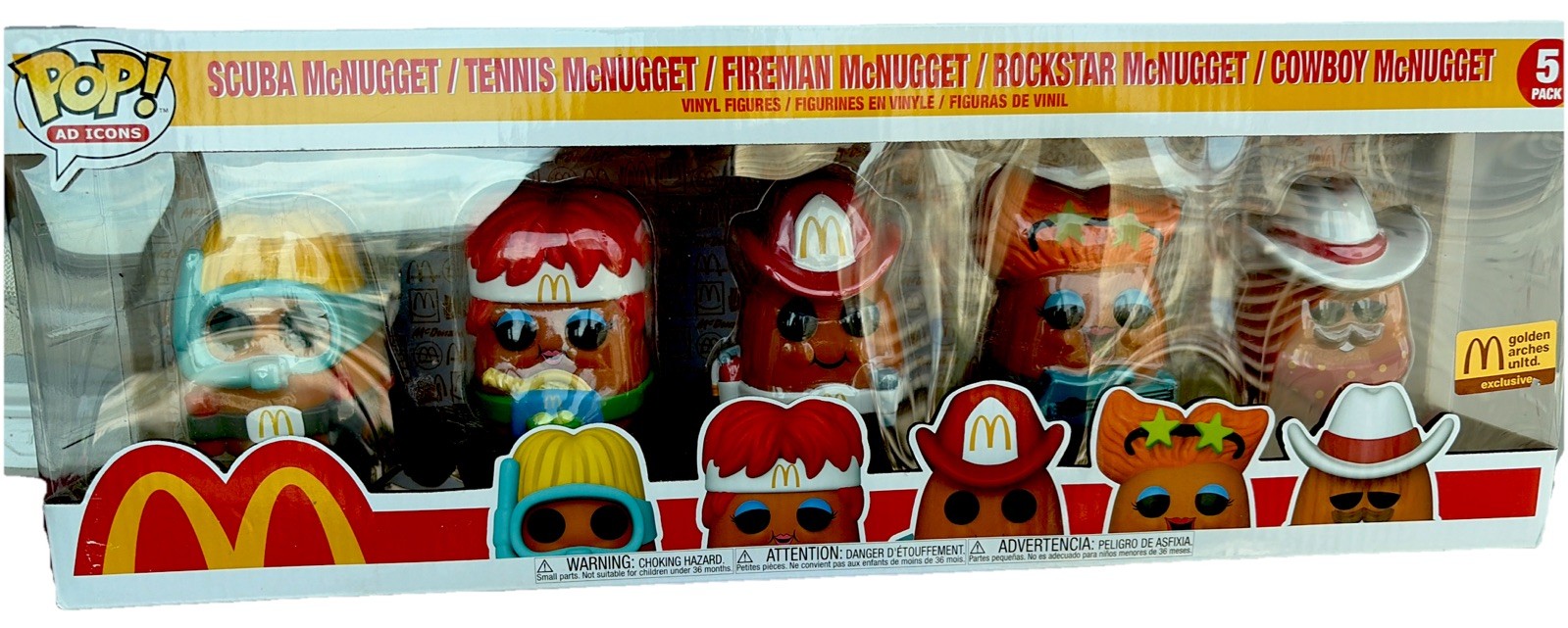 Funko POP McDonald's McNugget 5 Pack New O106- Funko POP McDonald's McNugget 5 Pack New O106-