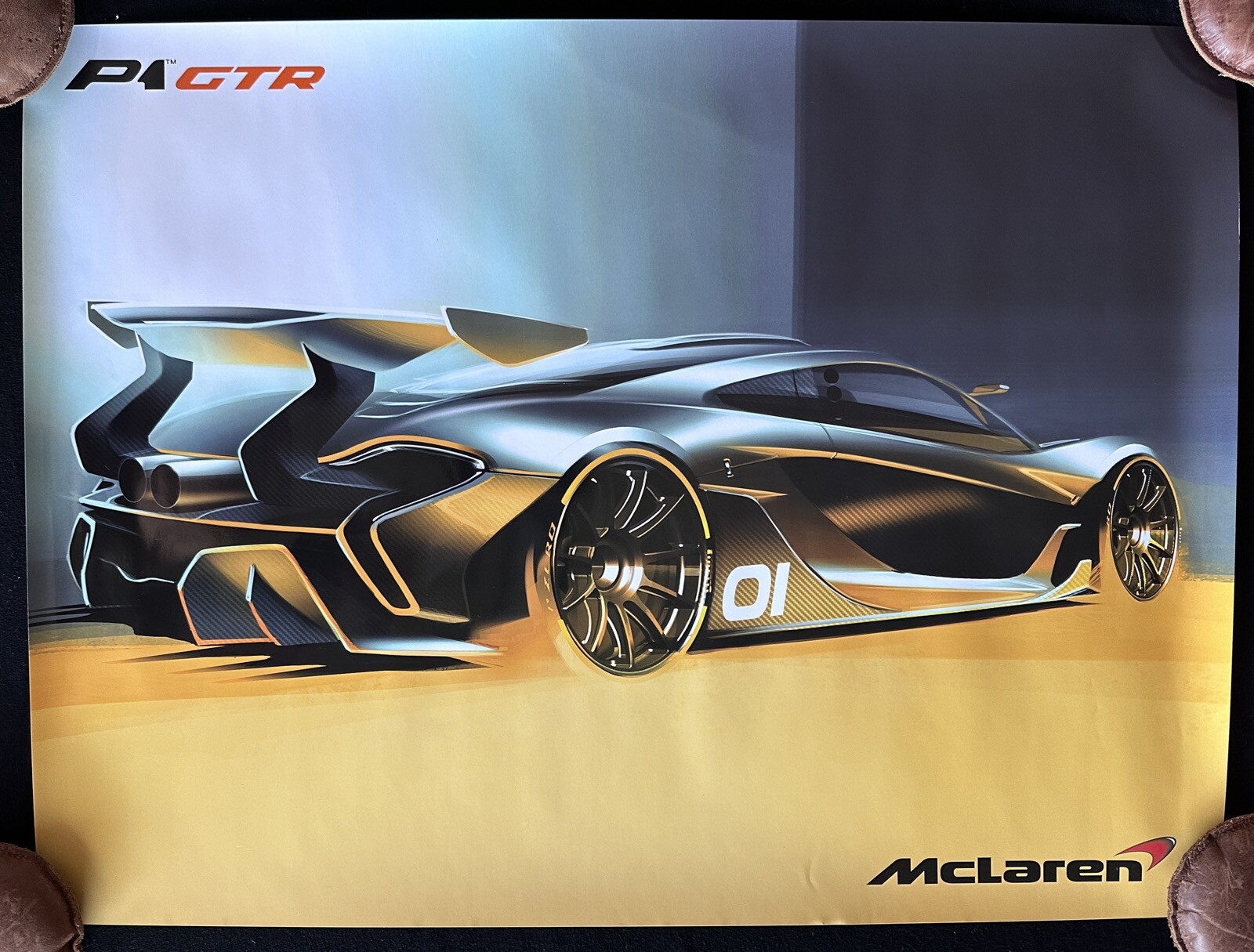 McLaren P1 GTR Two-Sided Original Factory Poster 
