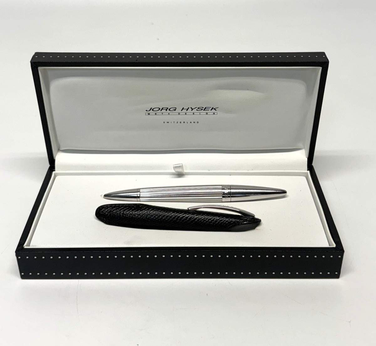 VINTAGE NEW JORG HYSEK Meta Design Chrome Ballpoint Pen Made in Swiss VINTAGE NEW JORG HYSEK Meta Design Chrome Ballpoint Pen Made in Swiss