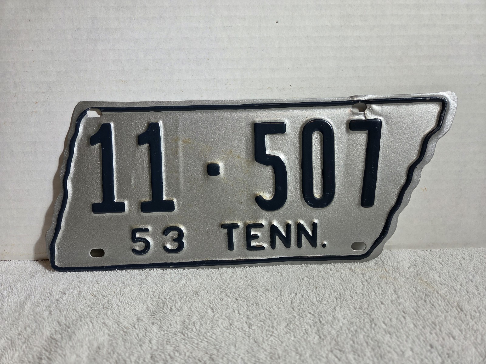 Vintage 1953 Tennessee License Plate - MONTGOMERY COUNTY - REPAINTED Vintage 1953 Tennessee License Plate - MONTGOMERY COUNTY - REPAINTED