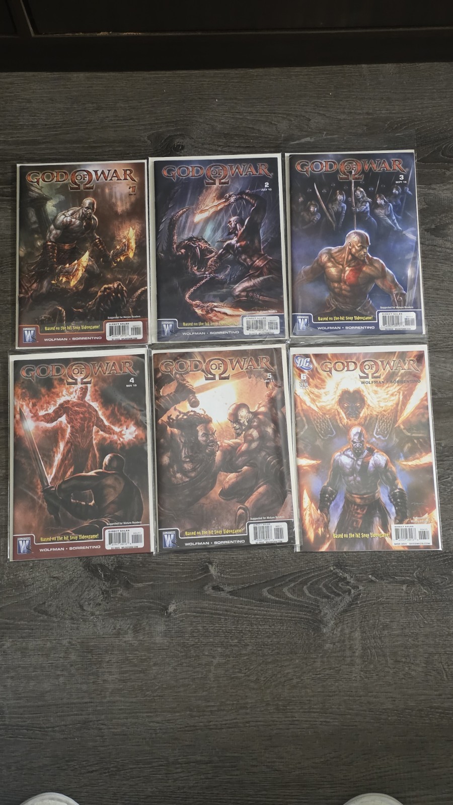 GOD OF WAR #1-6 COMPLETE SET / WILDSTORM 2010 DC / KRATOS 1ST APP UNREAD RUN GOD OF WAR #1-6 COMPLETE SET / WILDSTORM 2010 DC / KRATOS 1ST APP UNREAD RUN