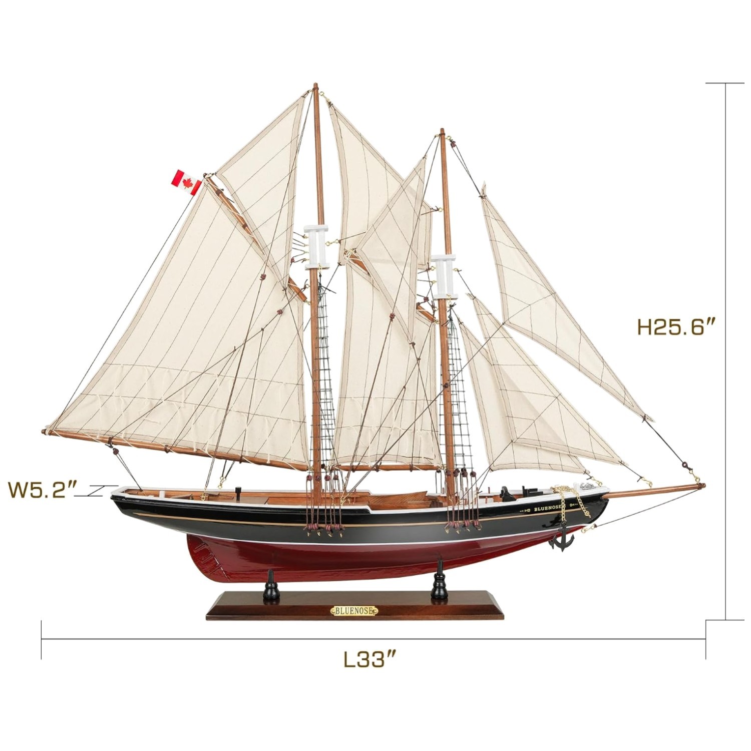 Authentic Nautical Decoration | Wooden Sailboat Model/` Authentic Nautical Decoration | Wooden Sailboat Model/`