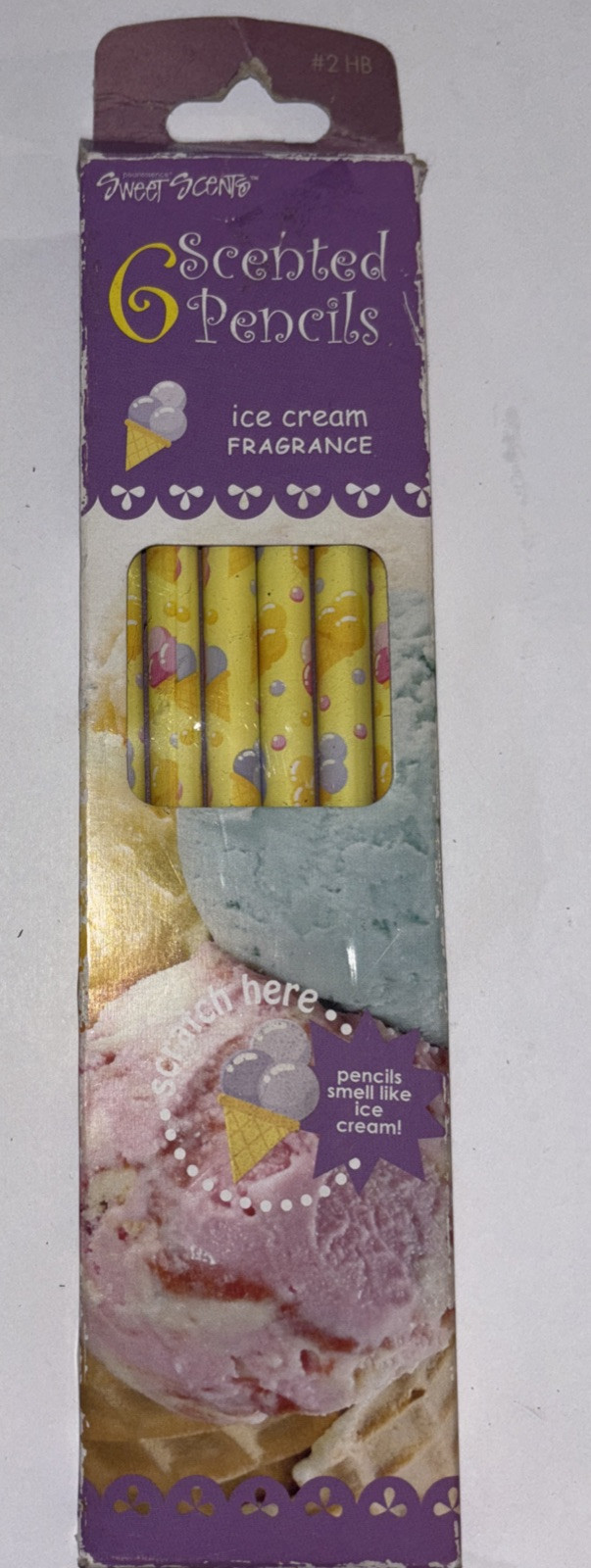 Vintage Sweet Scents 6 Ice Cream Scented Pencils Vintage Sweet Scents 6 Ice Cream Scented Pencils