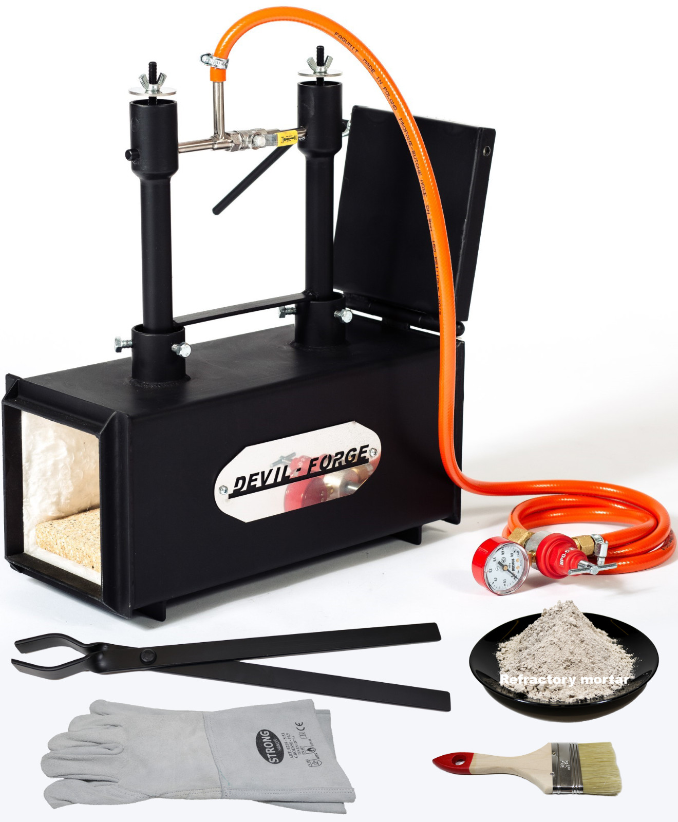 DFPROF2+1D GAS PROPANE FORGE Furnace Burner Knife Making Blacksmith USA DFPROF2+1D GAS PROPANE FORGE Furnace Burner Knife Making Blacksmith USA