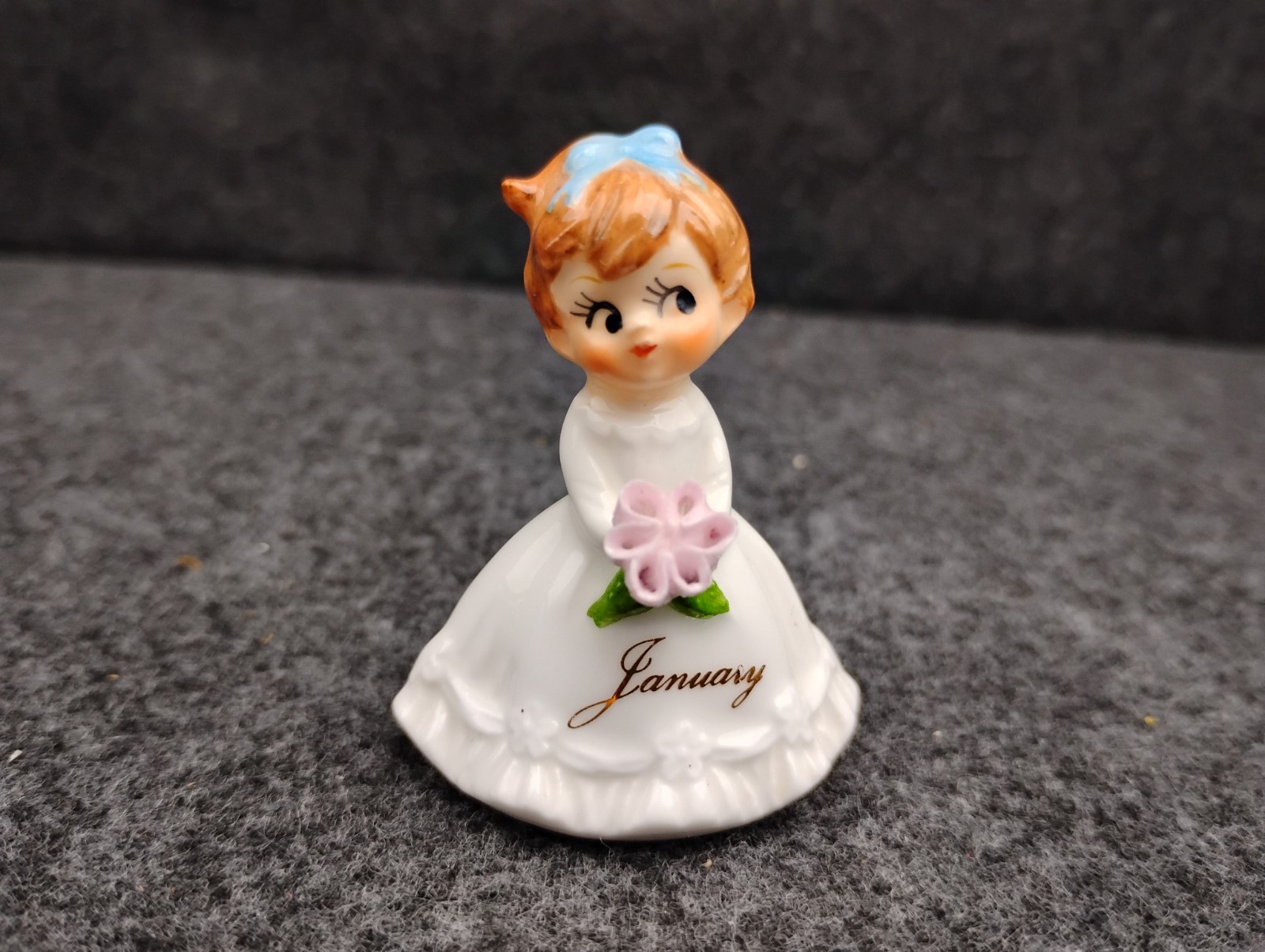 Vintage January Birthday Girl Figurine Napco Napcoware Bone China Vintage January Birthday Girl Figurine Napco Napcoware Bone China