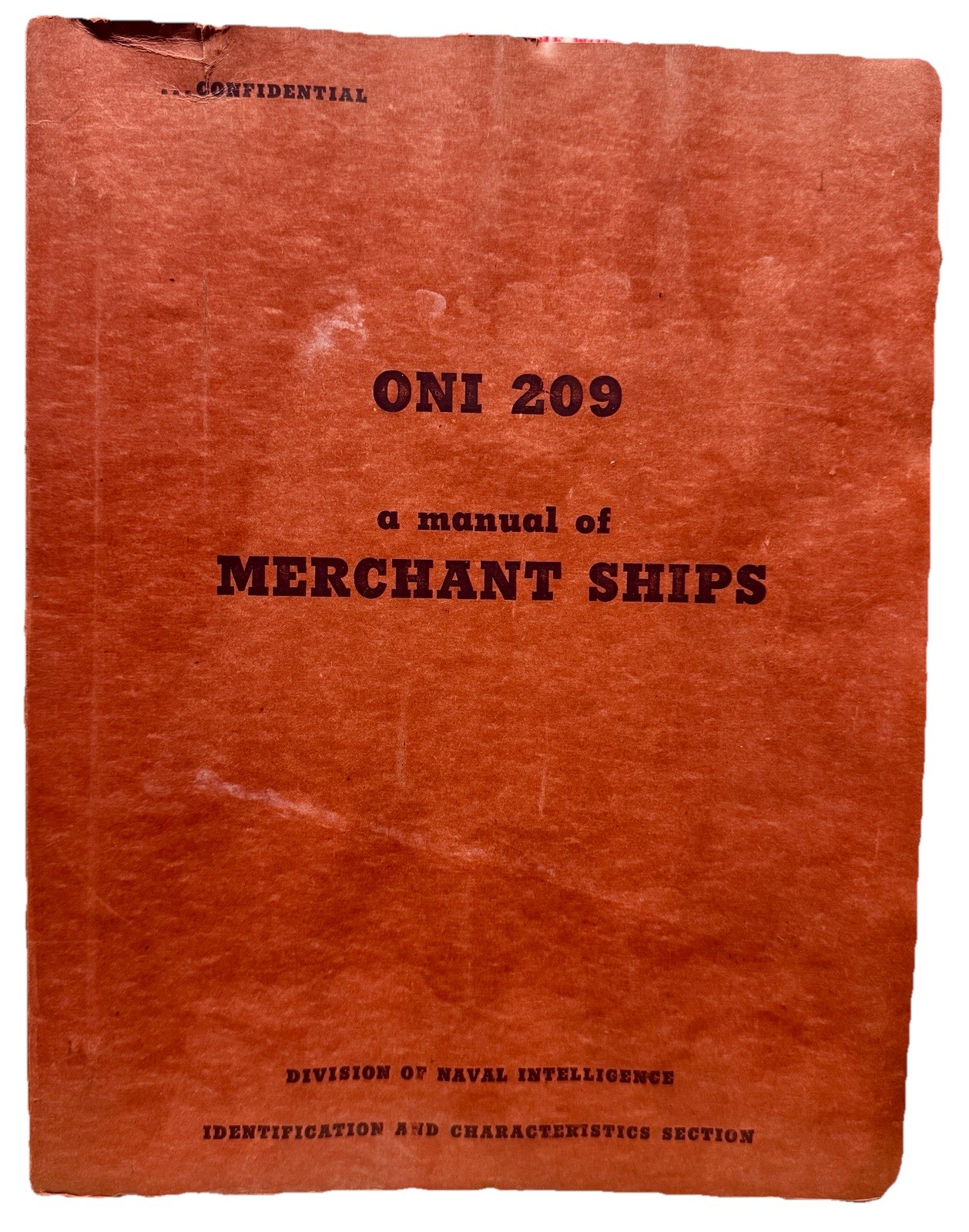 RARE vintage 1943 ONI 209 Merchant Ship Recognition Manual WW2 USA Navy original RARE vintage 1943 ONI 209 Merchant Ship Recognition Manual WW2 USA Navy original