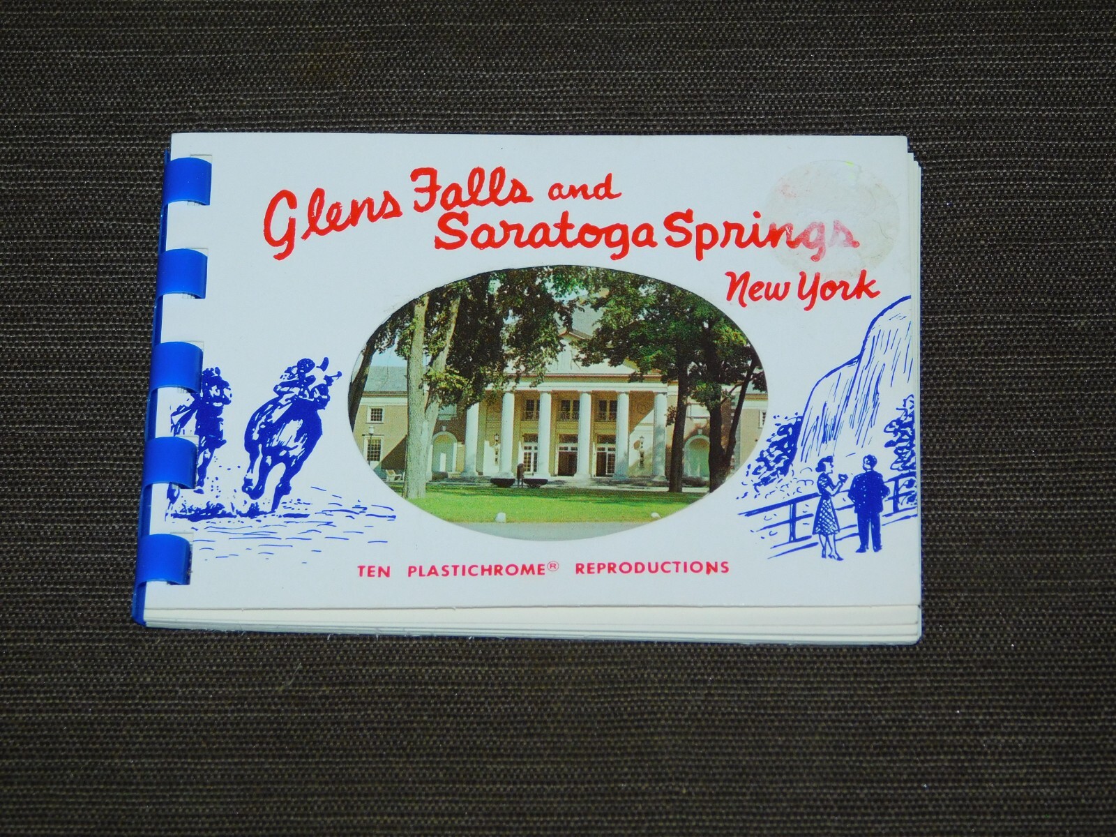 VINTAGE SOUVENIR GLENS FALLS & SARATOGA SPRINGS NY 10 MINI PHOTOS ALBUM VINTAGE SOUVENIR GLENS FALLS & SARATOGA SPRINGS NY 10 MINI PHOTOS ALBUM