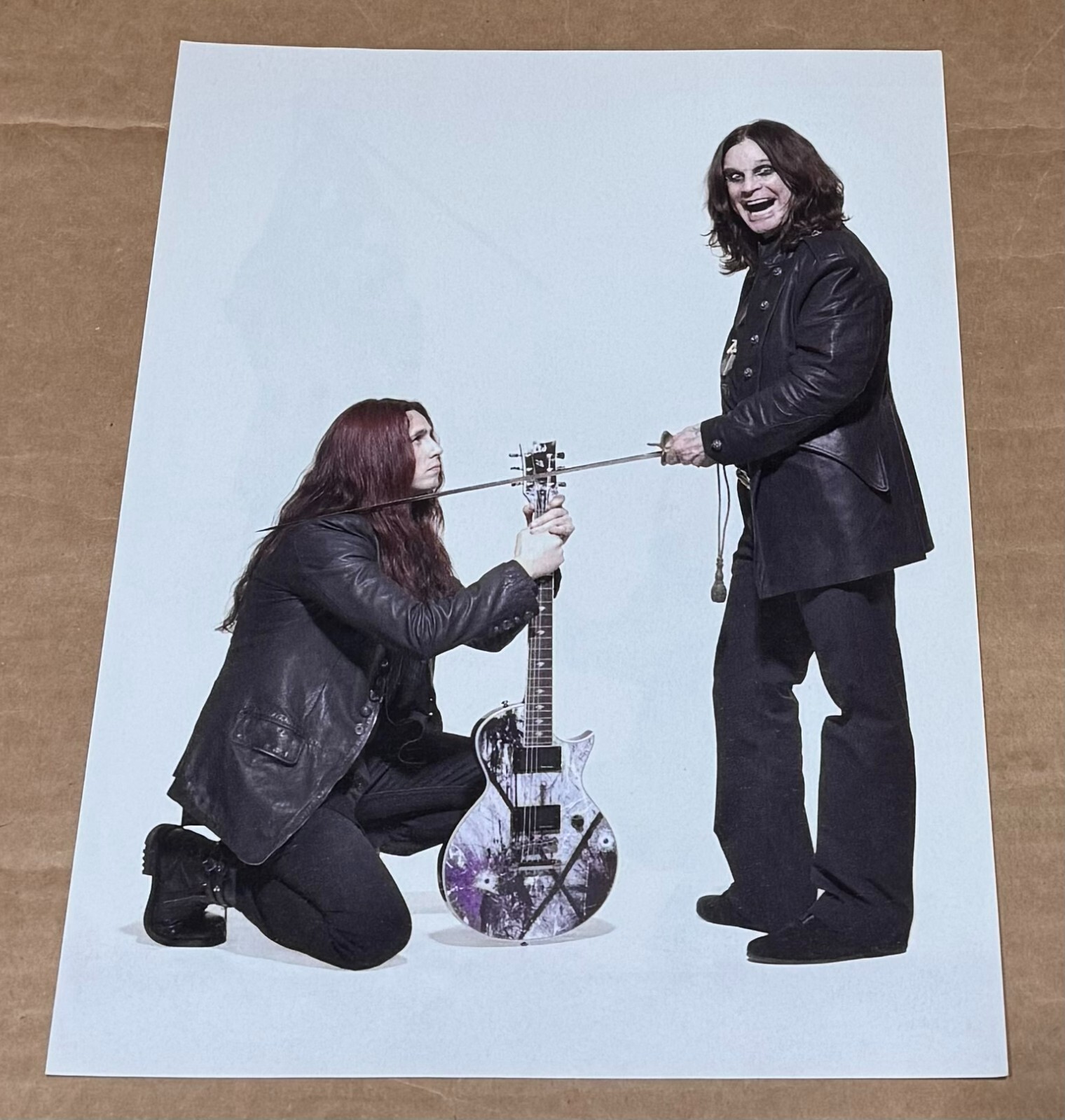 Gus G & Ozzy Osbourne - Music Print Ad Photo - 2010 Gus G & Ozzy Osbourne - Music Print Ad Photo - 2010
