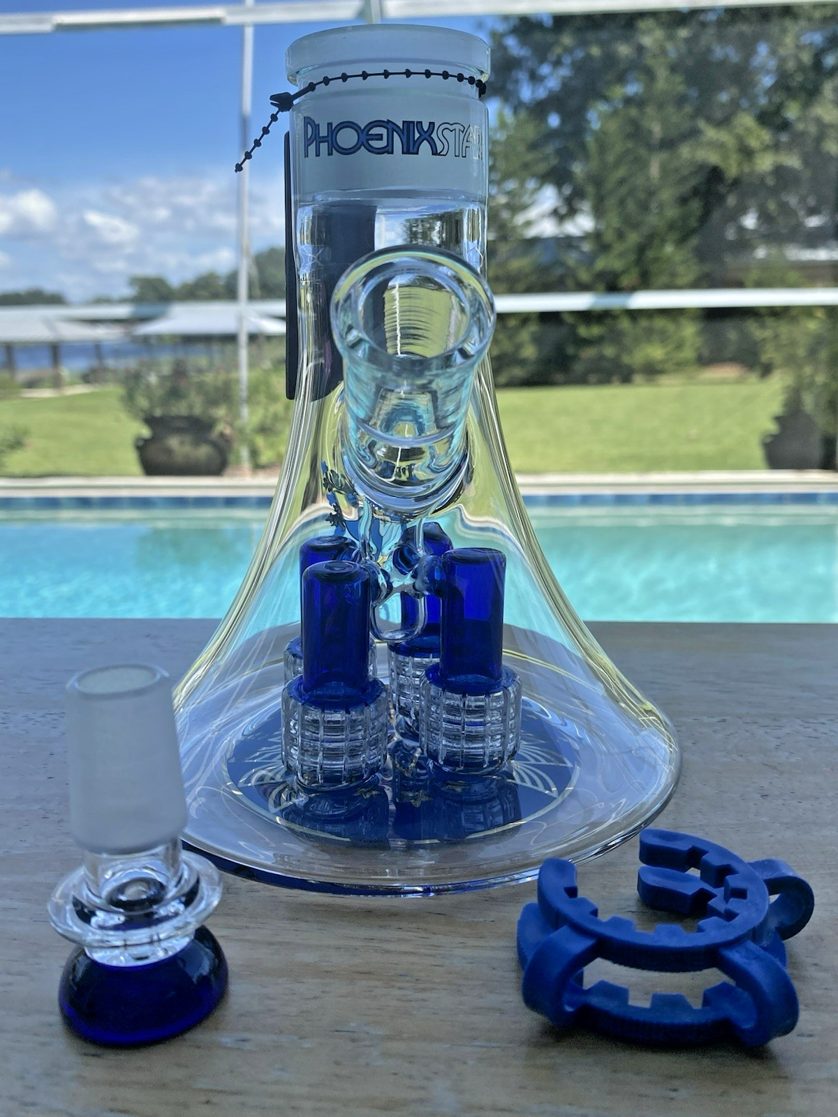 REPLACEMENT BASE 6.5"Phoenix Star 5mm Beaker Water Pipe Bong Bubbler (Base only) REPLACEMENT BASE 6.5"Phoenix Star 5mm Beaker Water Pipe Bong Bubbler (Base only)