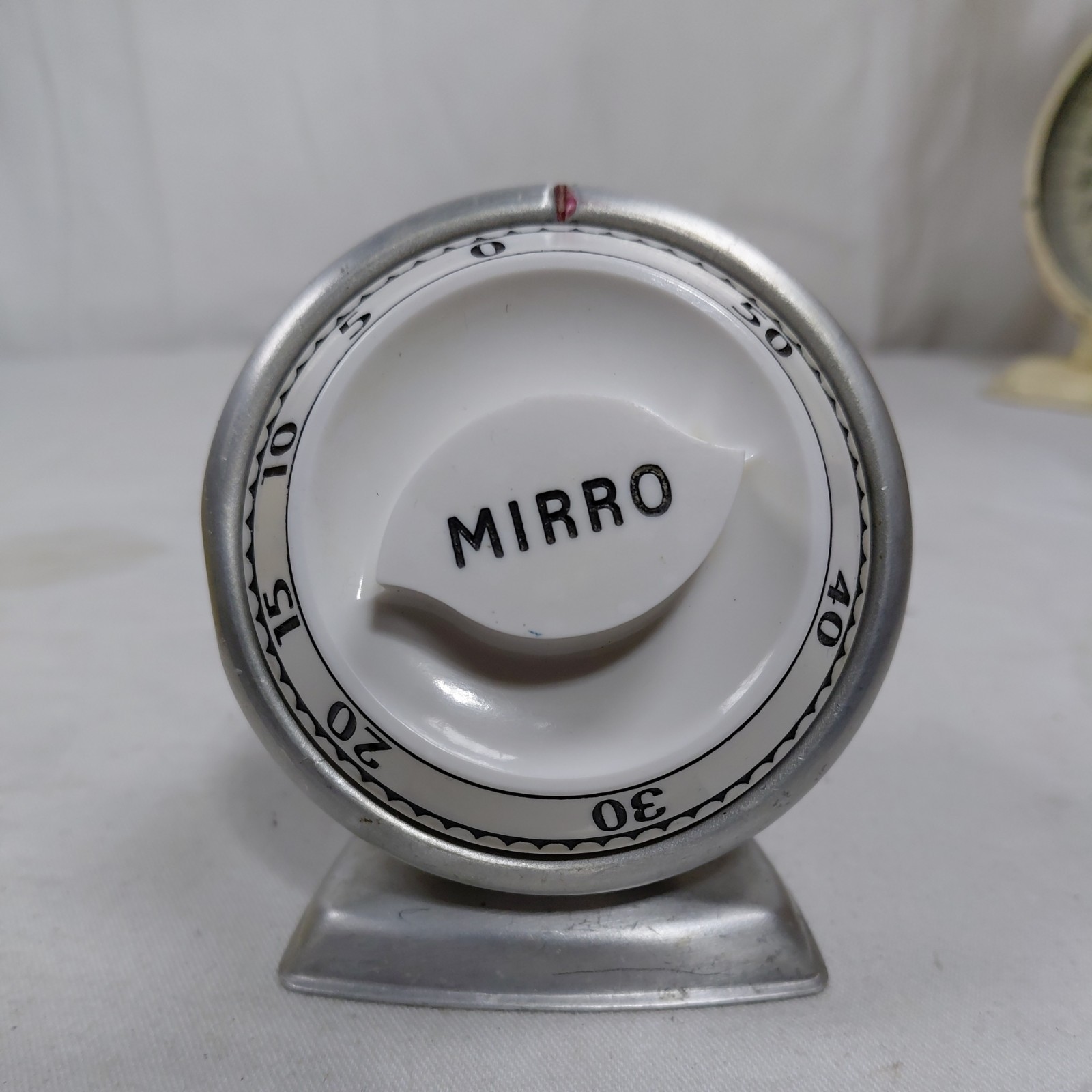 Vintage 1950's-60's Mirro Robertshaw Lux Aluminum 60 Min Kitchen Timer Works Vintage 1950's-60's Mirro Robertshaw Lux Aluminum 60 Min Kitchen Timer Works