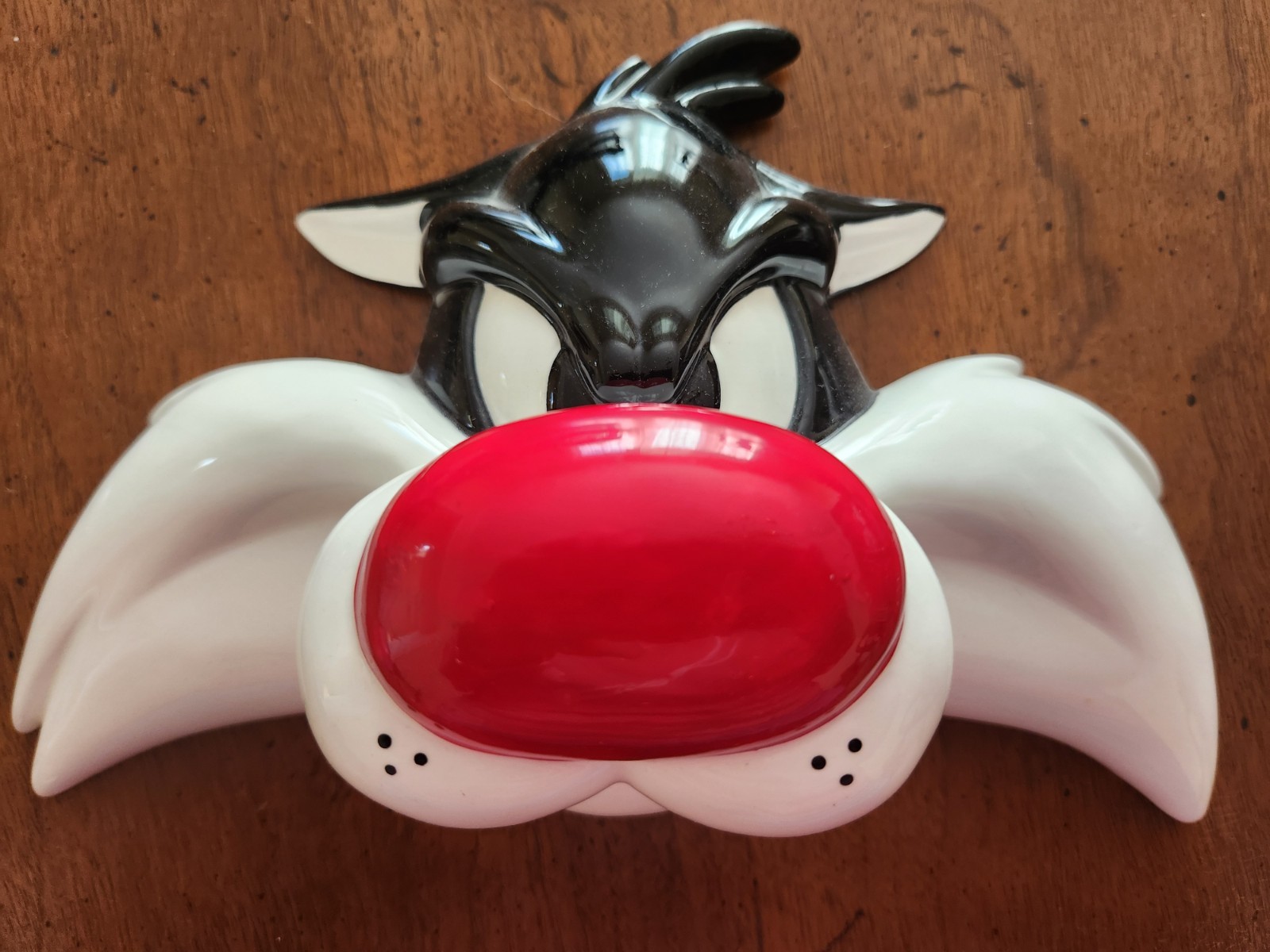 Rare Vtg SYLVESTER Cat Wall Mask Head Bust 1994 Warner Bros Ceramic LOONEY TUNES