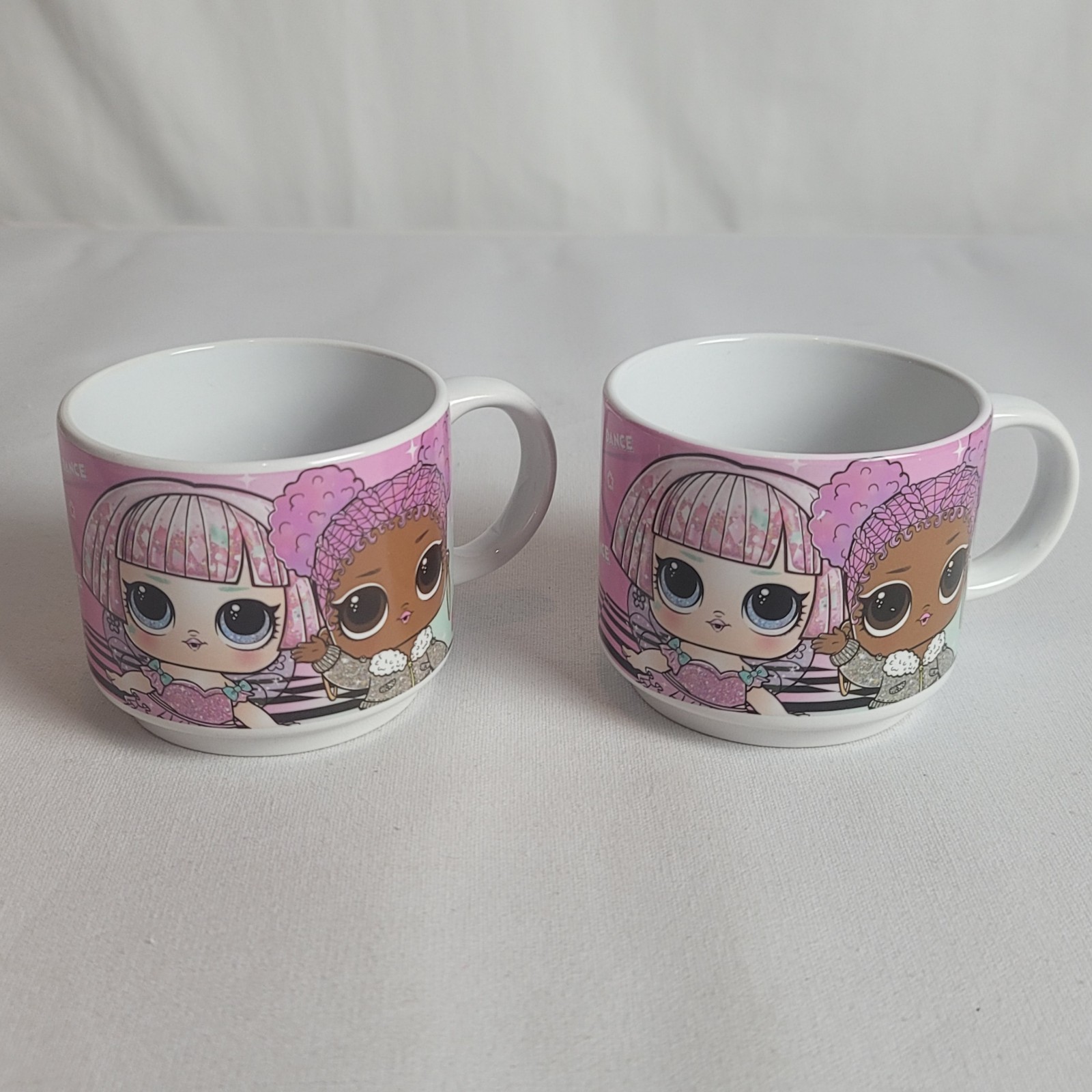 LOL Surprise Galerie Coffee Mug Tea Cup Doll Characters Set of 2 Mugs LOL Surprise Galerie Coffee Mug Tea Cup Doll Characters Set of 2 Mugs