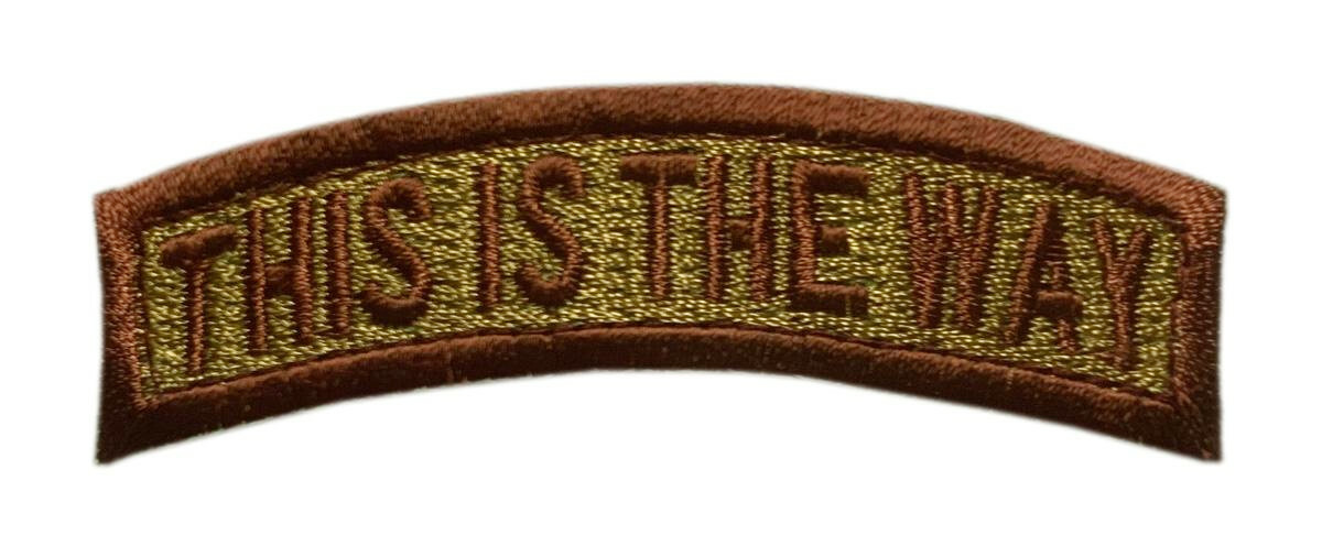 This Way Mando Rocker Tab Patch [Hook Fastener -MS2]