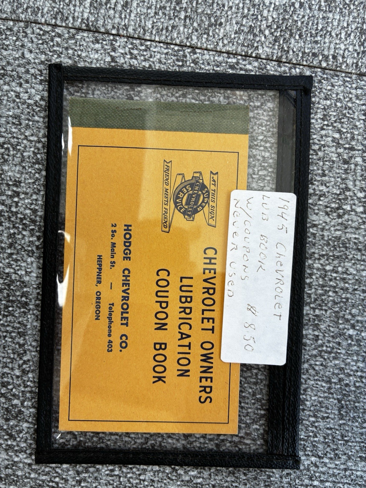 1945 Chevy Lubrication Coupon Book 1945 Chevy Lubrication Coupon Book