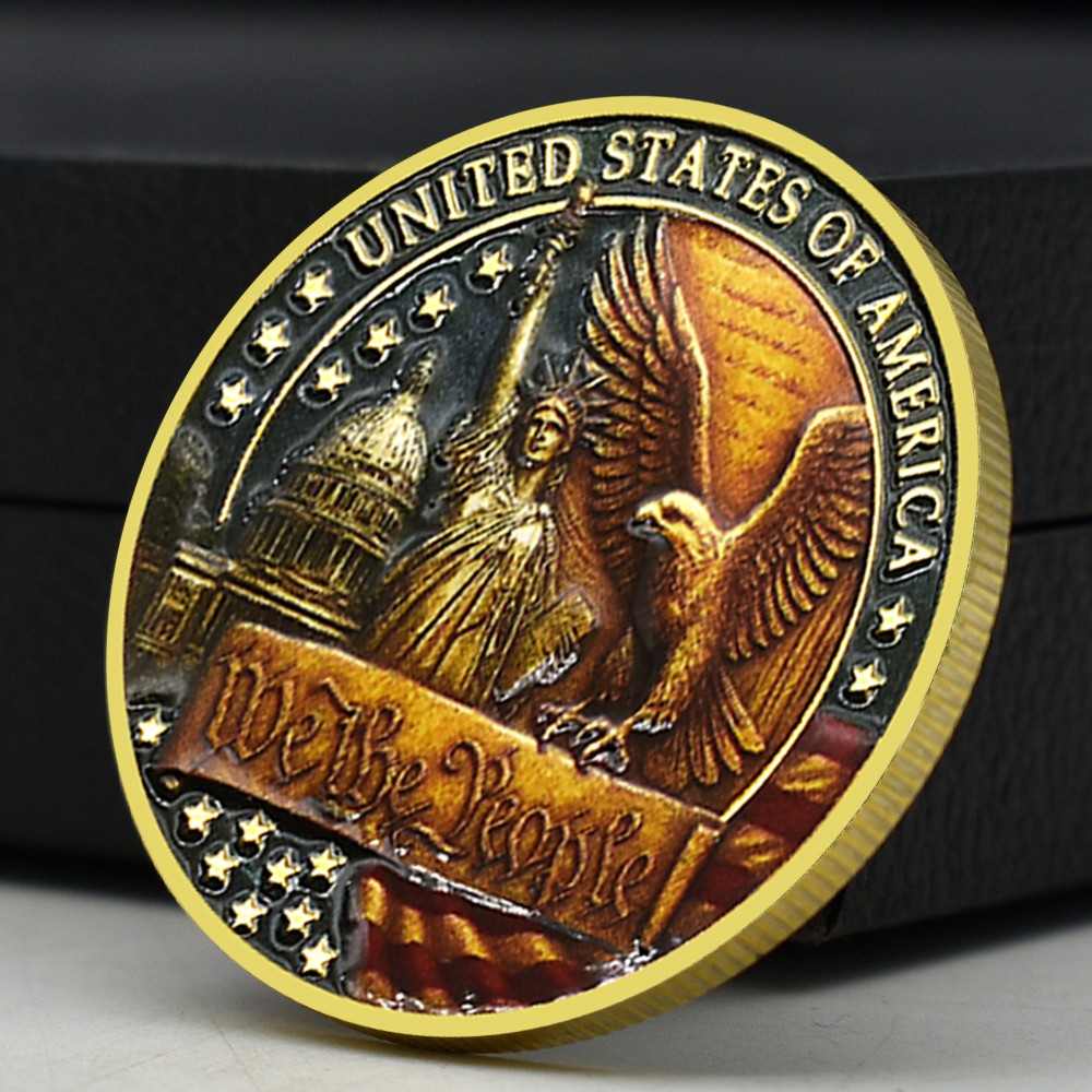 USA 250th Anniversary Challenge Coin – Liberty Bell Commemorative Golden Medal USA 250th Anniversary Challenge Coin – Liberty Bell Commemorative Golden Medal