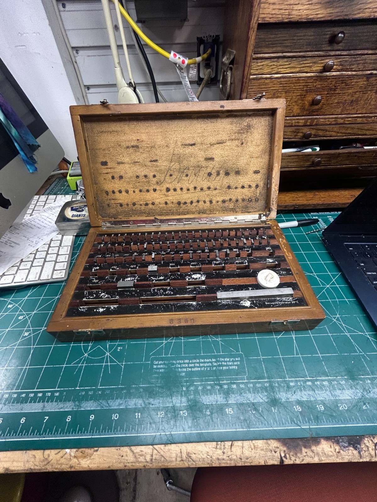 MACHINIST OfCe TOOLS LATHE Gage Block Set in Wood Case MACHINIST OfCe TOOLS LATHE Gage Block Set in Wood Case