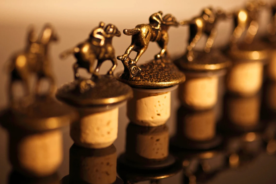 Blanton’s Bourbon Complete Set of 8 Bottle Stoppers – Full Letter Collection Blanton’s Bourbon Complete Set of 8 Bottle Stoppers – Full Letter Collection