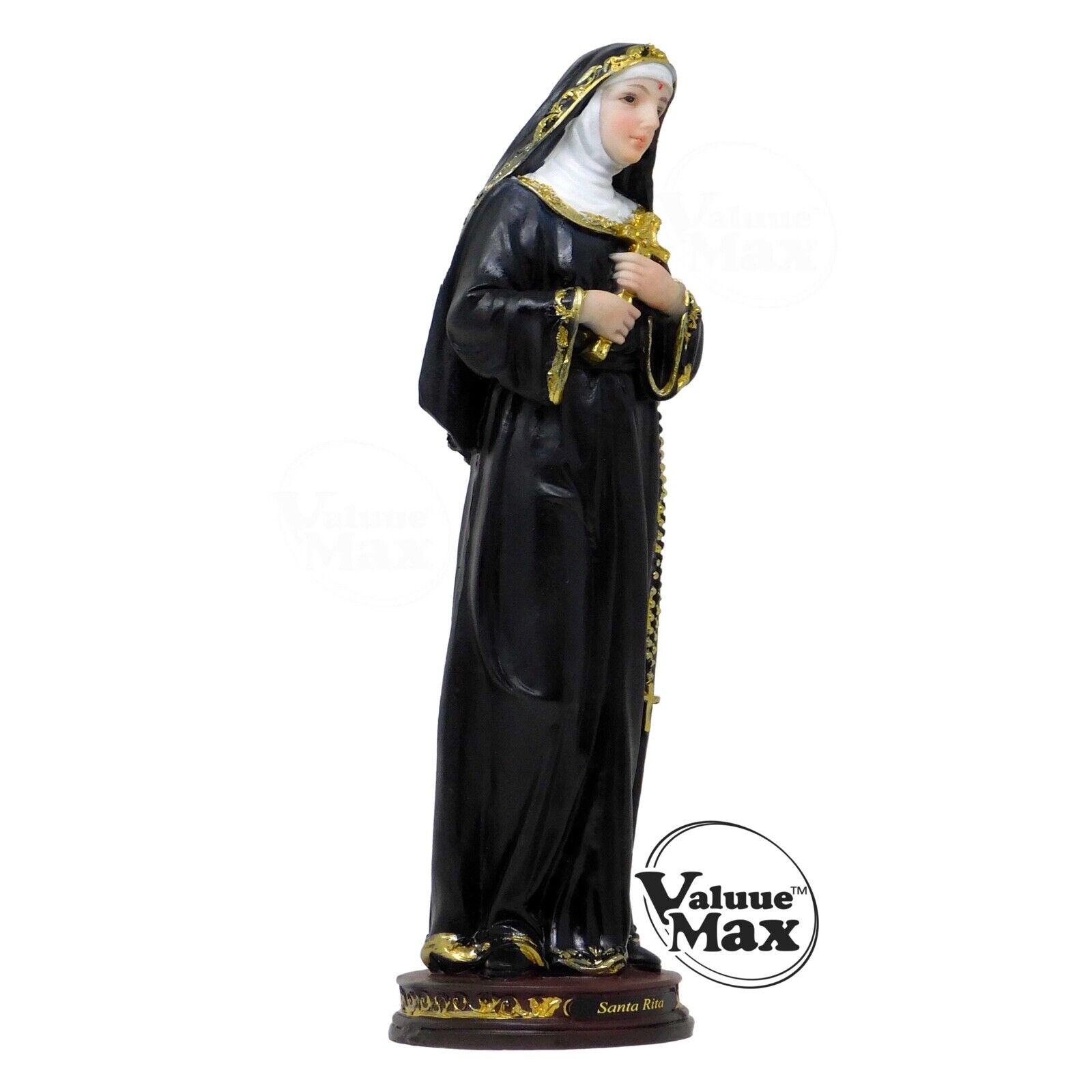 Moicla™ Saint Rita of Casia Statue, Finely Detailed Resin Figurine, 12 Inch High