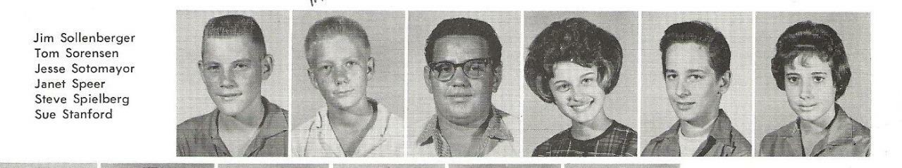 STEVEN SPIELBERG FRESHMAN YEARBOOK, 1962 ARCADIA HIGH SCHOOL, PHOENIX, ARIZONA STEVEN SPIELBERG FRESHMAN YEARBOOK, 1962 ARCADIA HIGH SCHOOL, PHOENIX, ARIZONA
