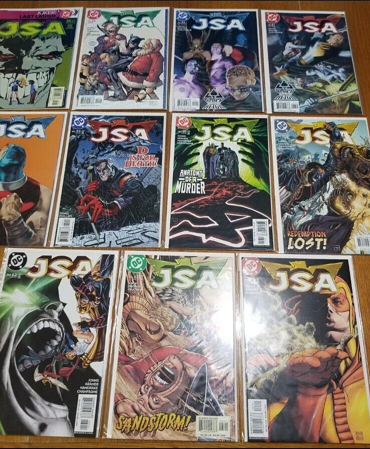 Lot of 11 JSA Justice Society America Comic Books 29 55-64 Nrmt DC 2001-2004 Lot of 11 JSA Justice Society America Comic Books 29 55-64 Nrmt DC 2001-2004