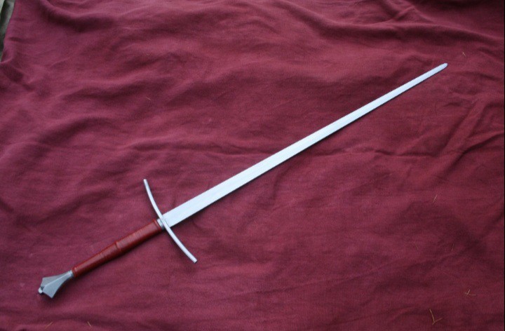 Medieval Long Sword with Fish Tail Pommel , Handcrafted LARP HEMA Practice Medieval Long Sword with Fish Tail Pommel , Handcrafted LARP HEMA Practice