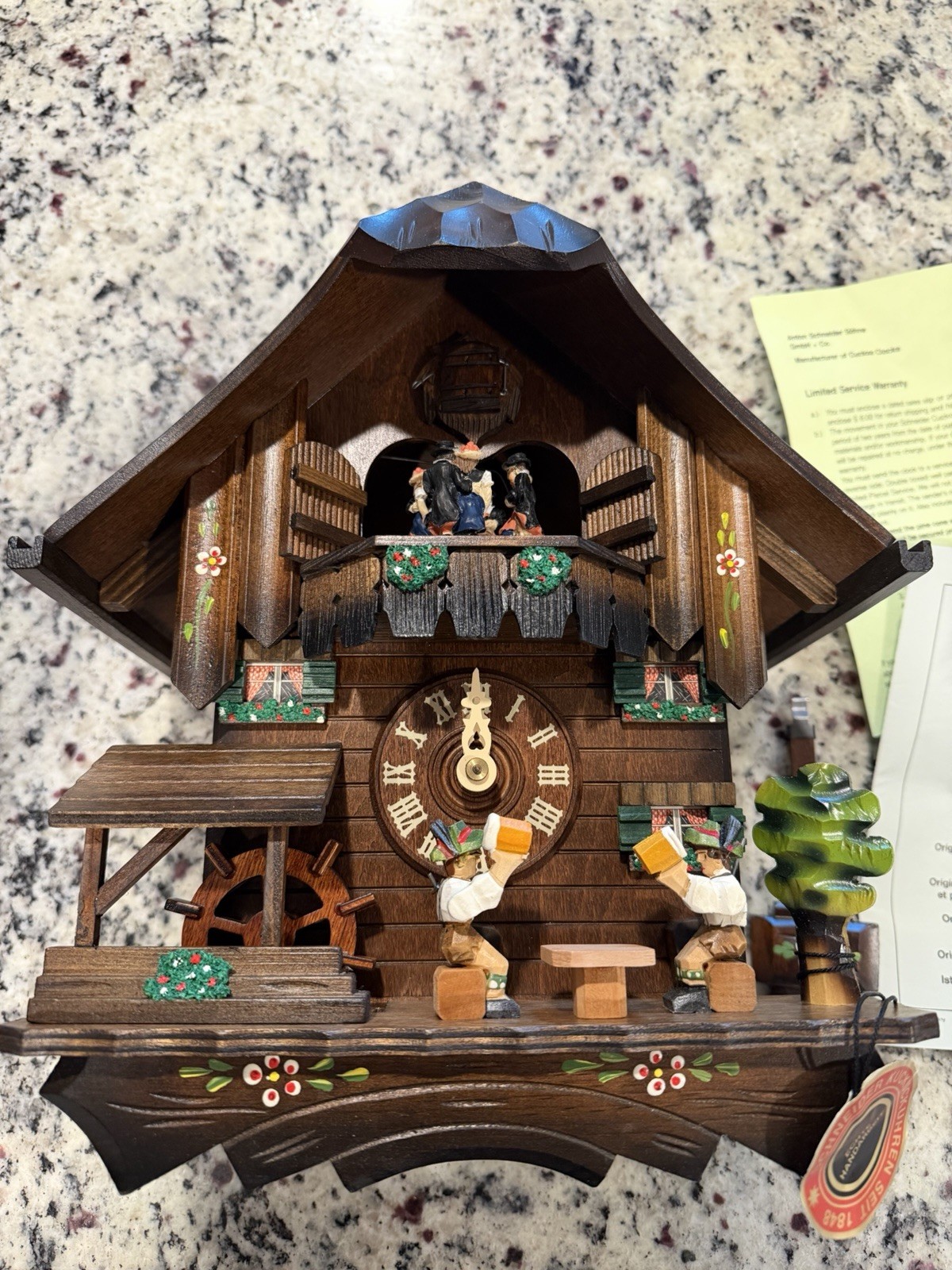 vintage antique german made cuckoo Clock mint Condition Schneider