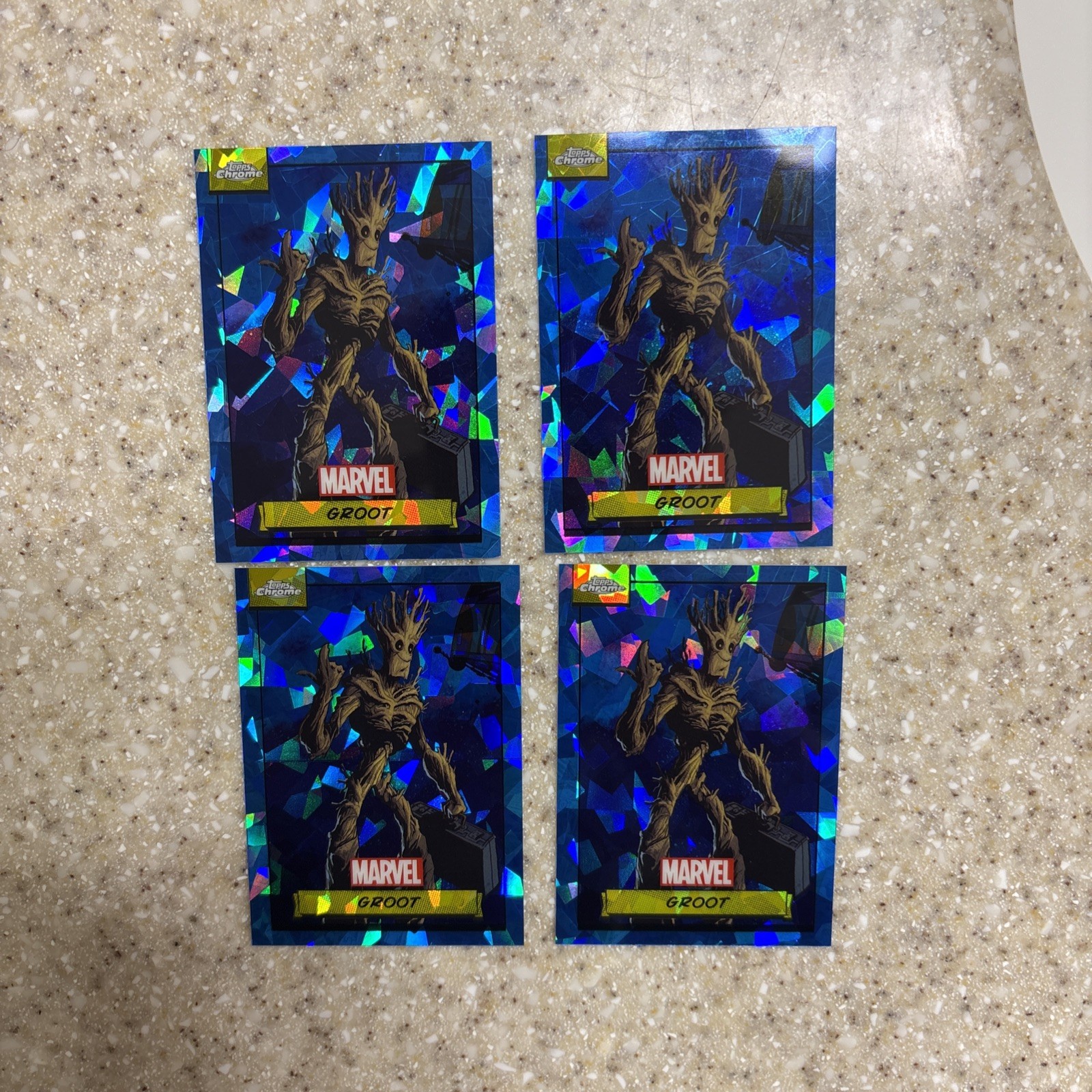 GROOT 2024 Topps Chrome Sapphire Marvel #70 Base - 4 GROOT 2024 Topps Chrome Sapphire Marvel #70 Base - 4
