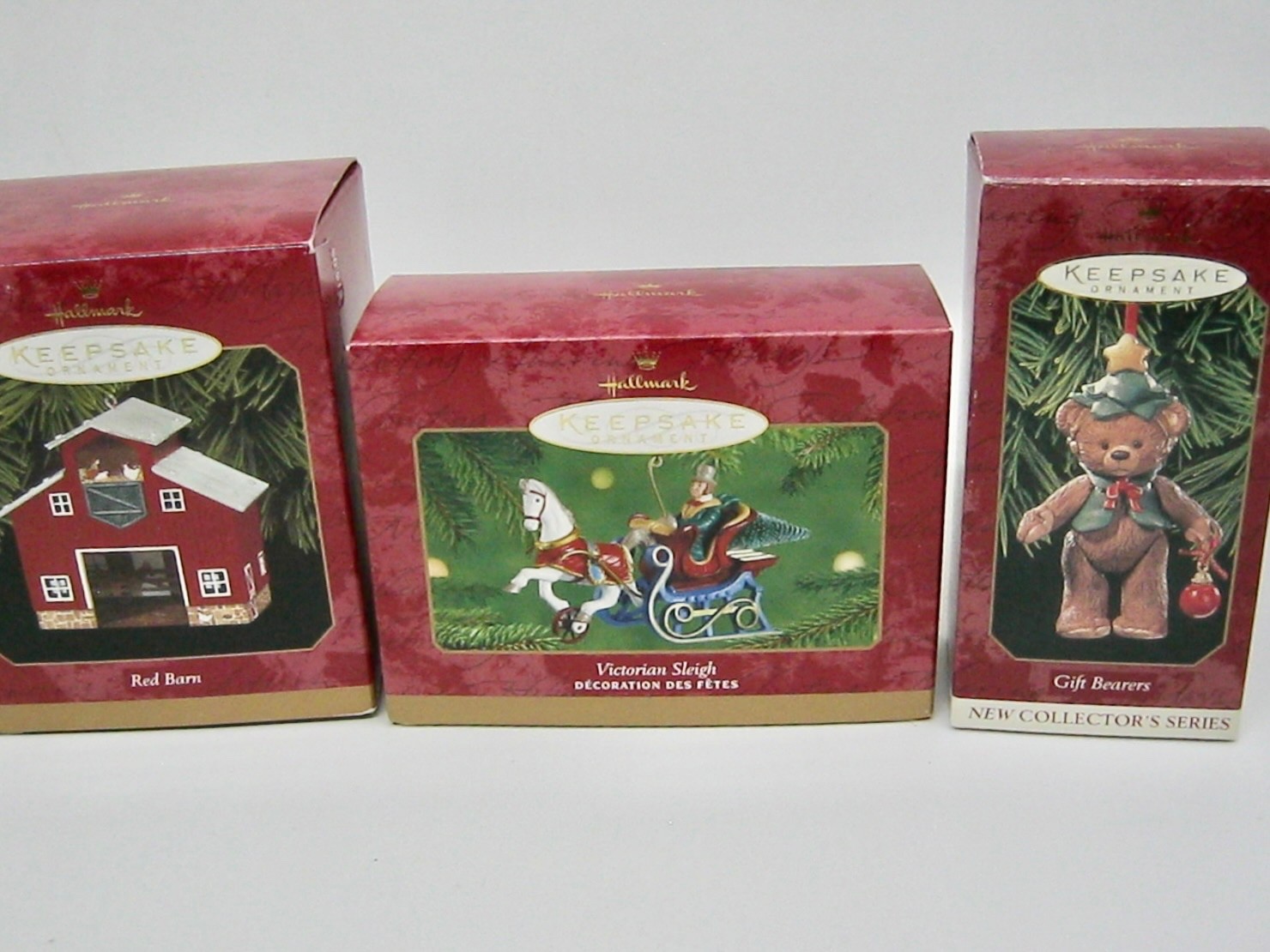 3 Hallmark Keepsake Vintage 1999-2001 Christmas Ornaments In Original Boxes 3 Hallmark Keepsake Vintage 1999-2001 Christmas Ornaments In Original Boxes