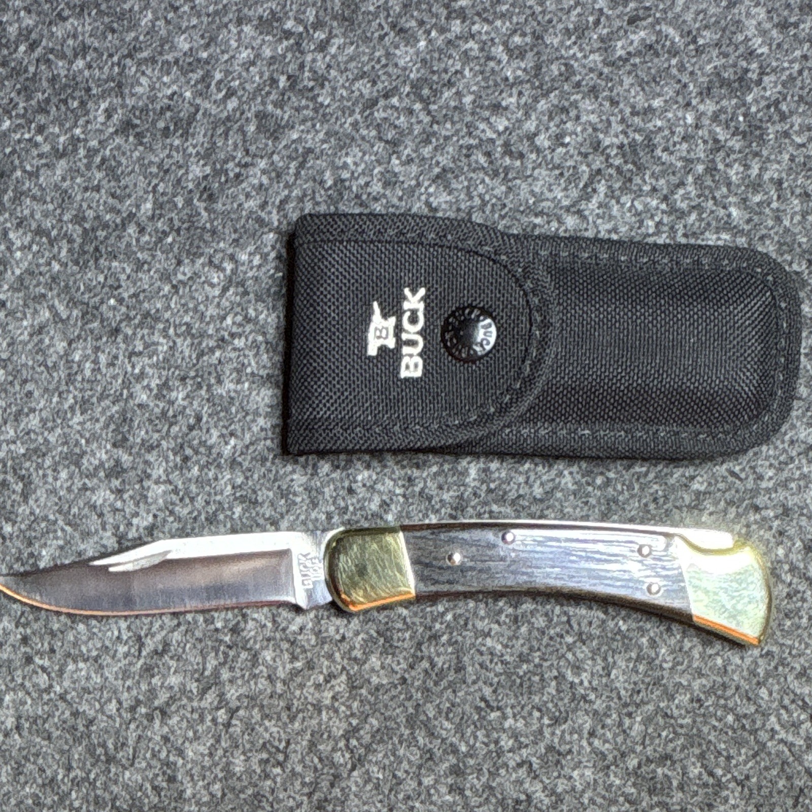 2015 Buck 110 Folding Lockback Hunter With Sheath Included (free shipping) 2015 Buck 110 Folding Lockback Hunter With Sheath Included (free shipping)