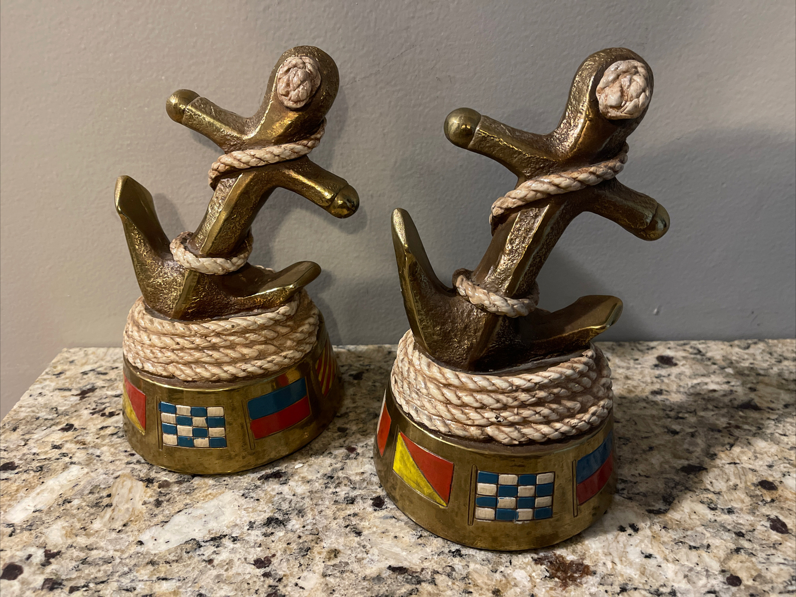 ANTIQUE NAUTICAL MARITIME SEA SHIP ANCHOR ROPE LIGHTHOUSE MARION BRONZE BOOKENDS ANTIQUE NAUTICAL MARITIME SEA SHIP ANCHOR ROPE LIGHTHOUSE MARION BRONZE BOOKENDS