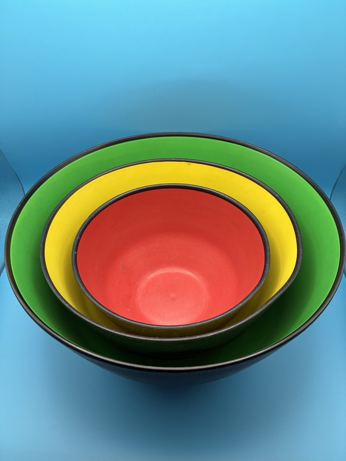 Vintage MCM trio Nesting plastic bowls made in Sweden Vintage MCM trio Nesting plastic bowls made in Sweden