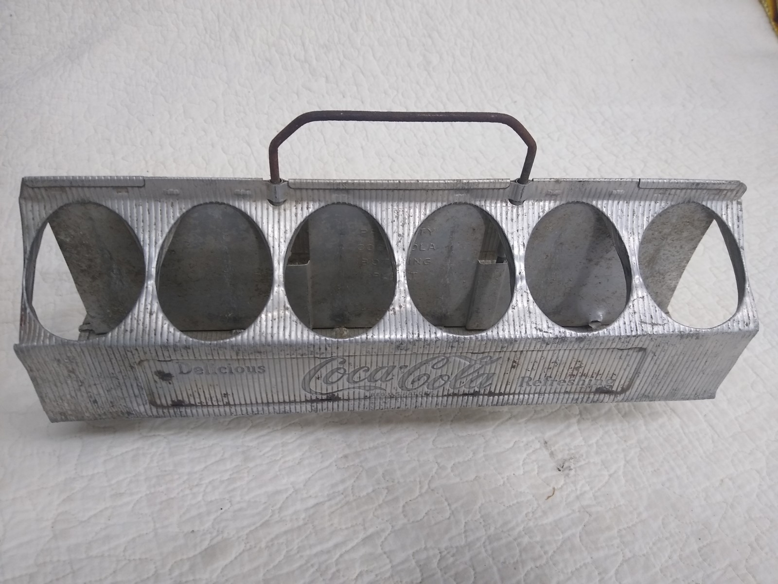 Vintage 1950's or 60's Coca Cola Aluminum 12 Pack Bottle Carrier Vintage 1950's or 60's Coca Cola Aluminum 12 Pack Bottle Carrier