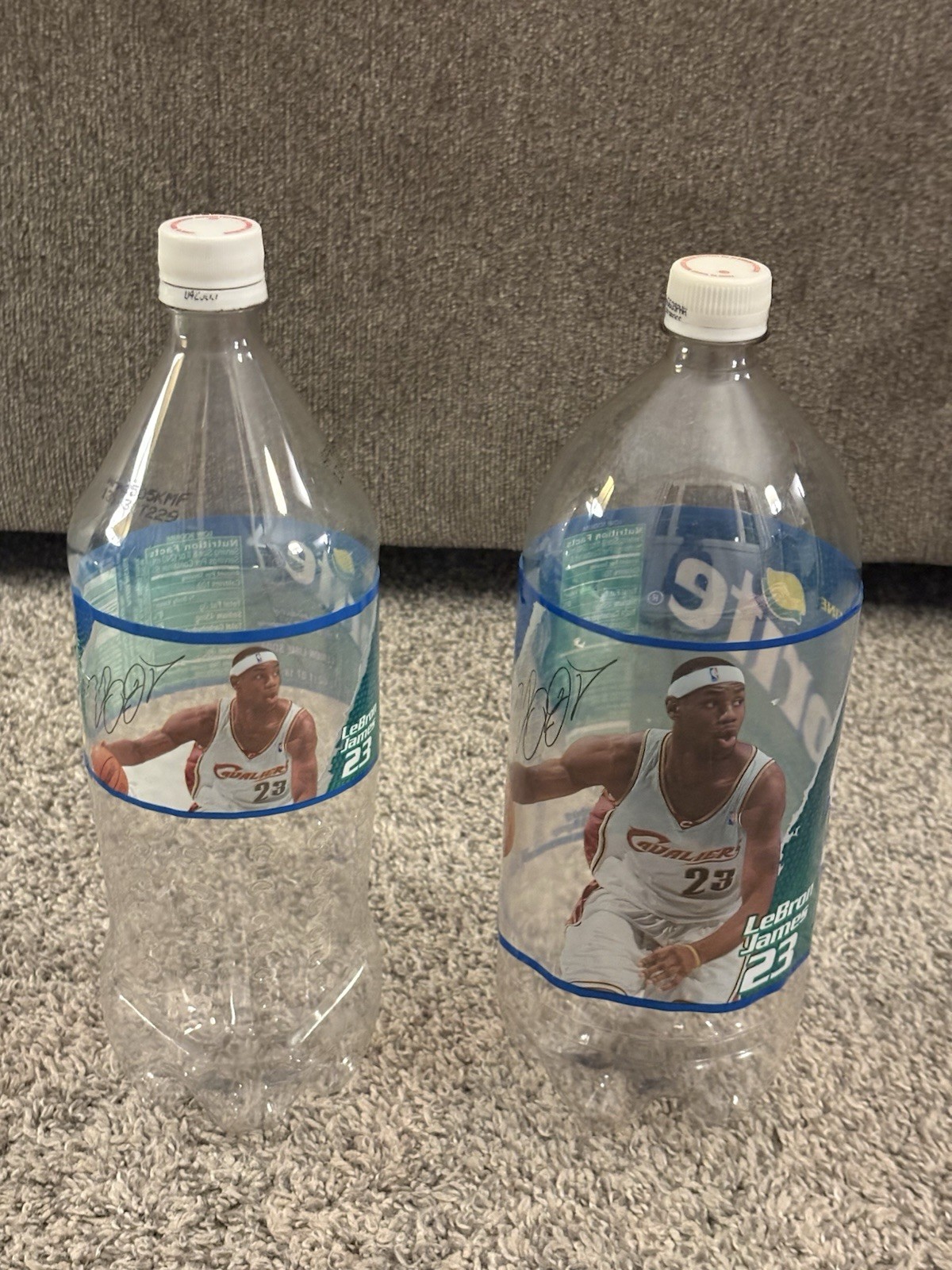Sprite LeBron James Limited Edition 2004 Second Year Empty 1.5 & 2 Liter Bottle