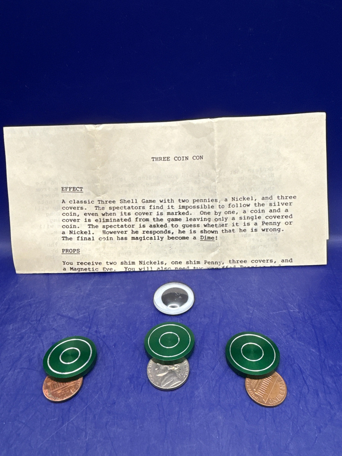 Three Coin Con by Paul Diamond – Vintage Coin Routine Three Coin Con by Paul Diamond – Vintage Coin Routine