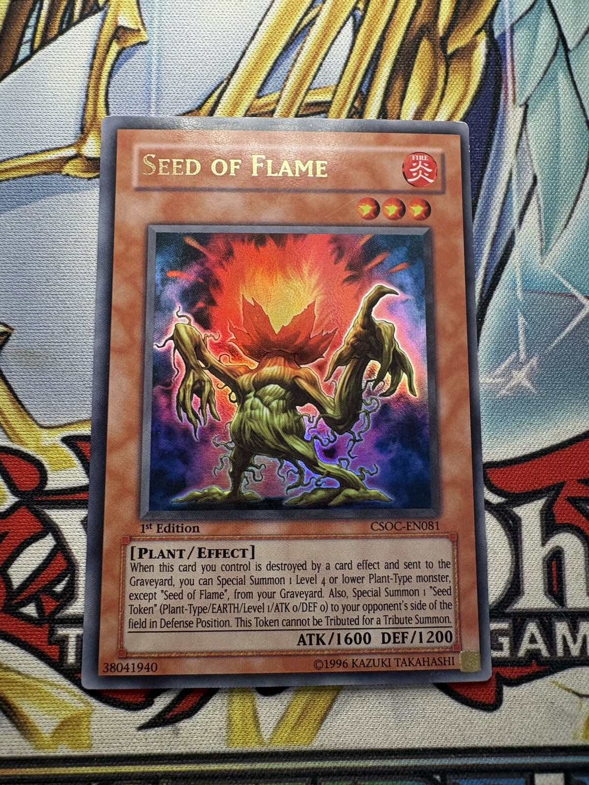 Yugioh Seed of Flame Ultra Rare - CSOC-EN081 1st Edition - English