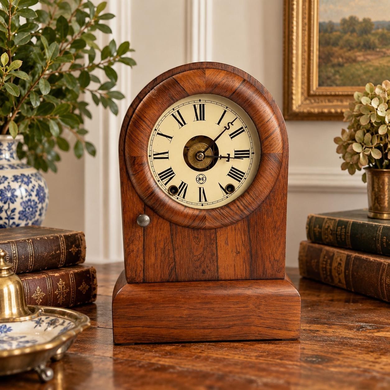 Antique Seth Thomas Tudor No 1 Mantel Clock 1870–1880 Serviced Working w Key Antique Seth Thomas Tudor No 1 Mantel Clock 1870–1880 Serviced Working w Key