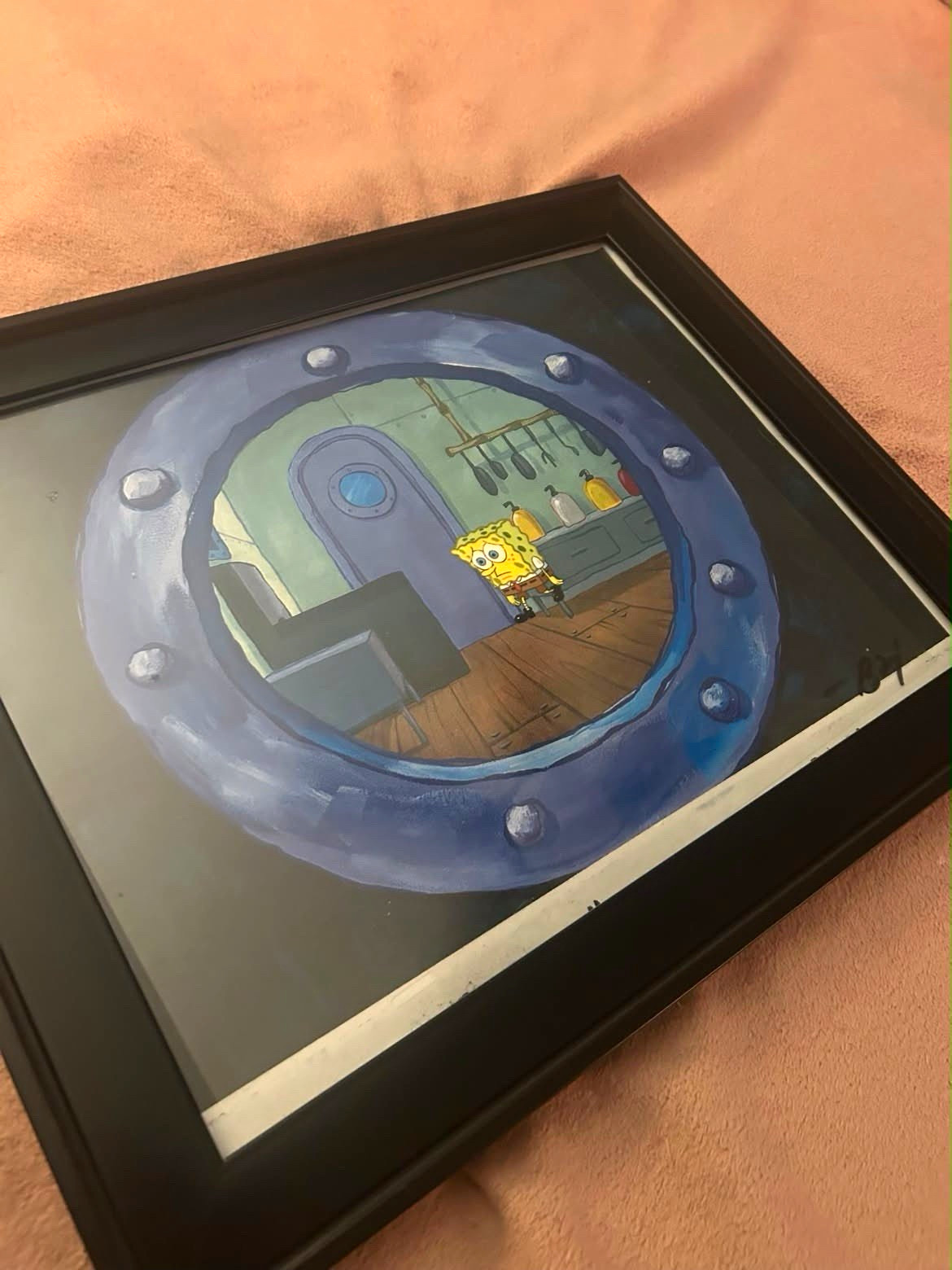 Nickelodeon SpongeBob SquarePants Framed Production art print background Nickelodeon SpongeBob SquarePants Framed Production art print background