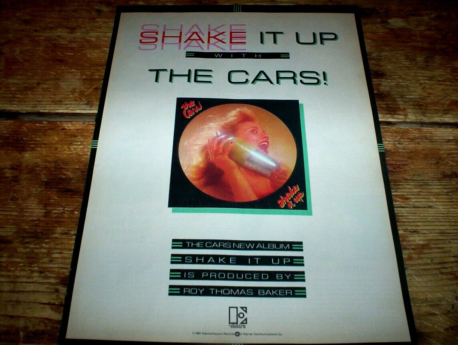 THE CARS ( SHAKE IT UP ) ORIG 1981 U.S. magazine PROMO Ad NM-