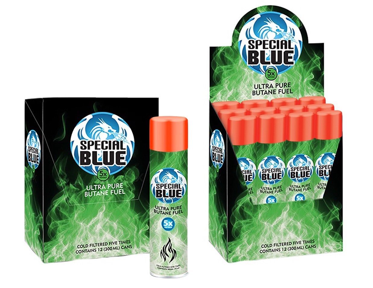 48 Cans - Butane Gas Special Blue 5X refined. Lighter Refill Wholesale Fuel 