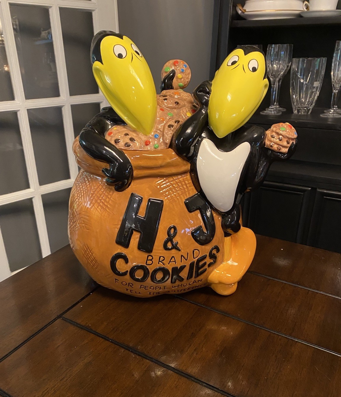 1998 Star Jars Heckle & Jeckle Cookie Jar MINT MATCHING ORIGINAL BOX 515