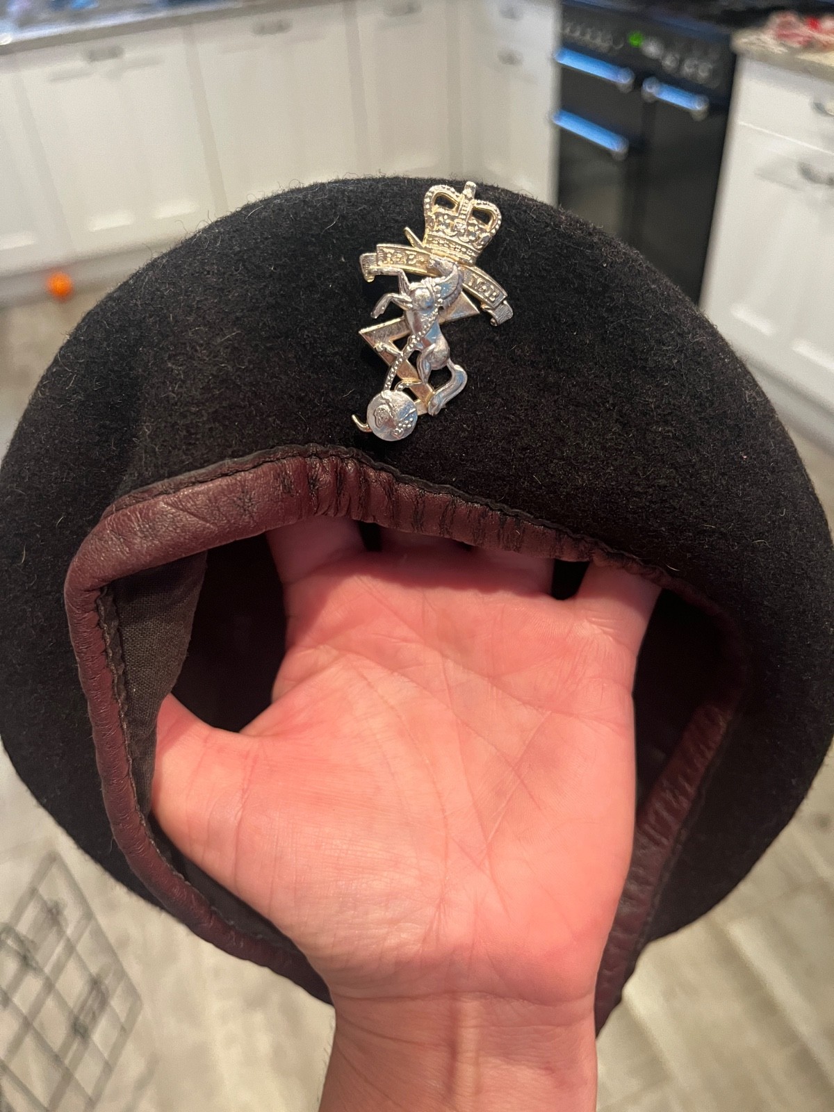 Genuine British Army Royal Electrical and Mechanical Engineers beret Genuine British Army Royal Electrical and Mechanical Engineers beret