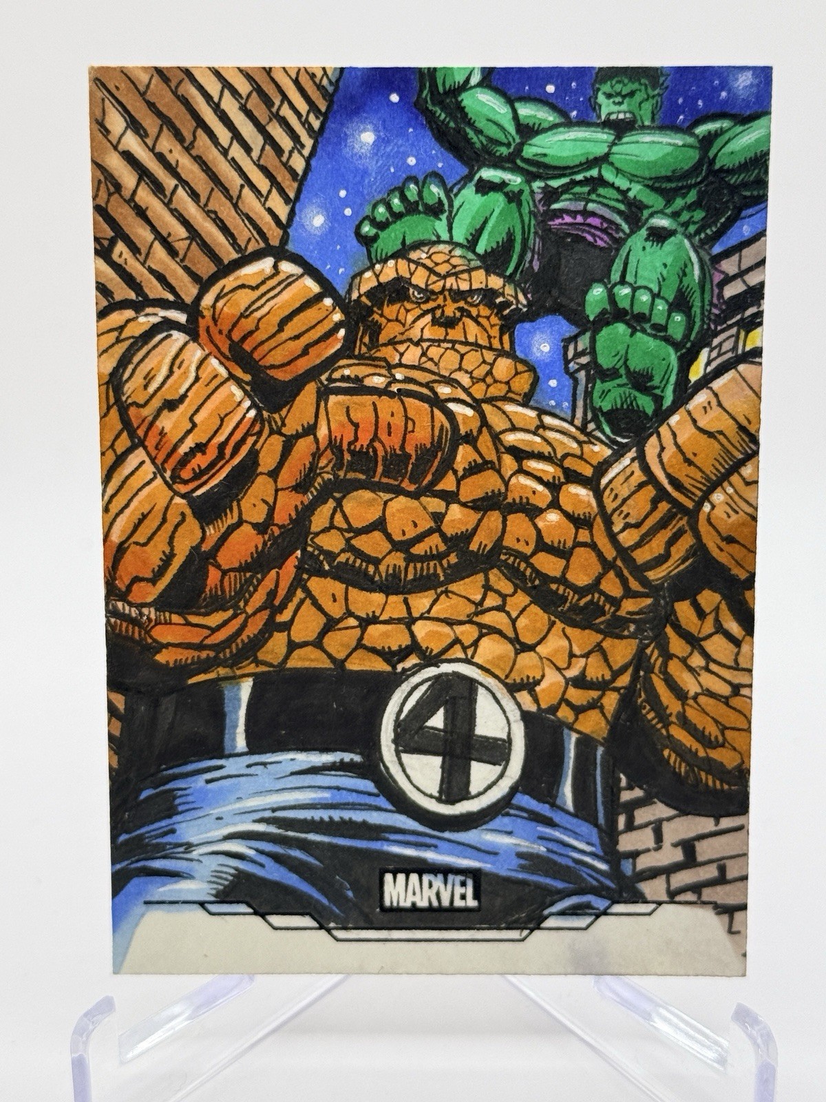 2026 Topps Marvel Chrome BLACK FOIL 1/1 -Hulk Vs The Thing - Chris Meeks Sketch 2026 Topps Marvel Chrome BLACK FOIL 1/1 -Hulk Vs The Thing - Chris Meeks Sketch