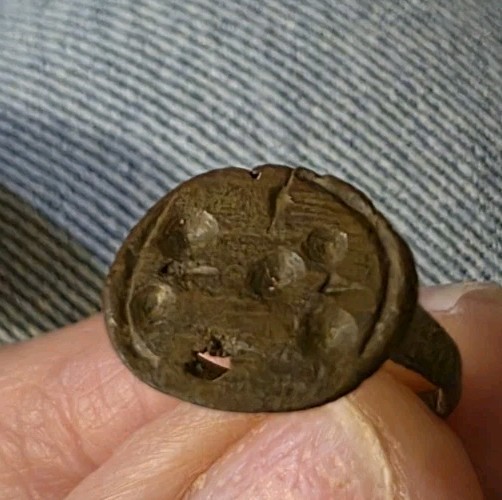 Dug Up in N. Europe Bronze Ring Solar Signs VIKING KIEV RUS . Celoris 1200 AD Dug Up in N. Europe Bronze Ring Solar Signs VIKING KIEV RUS . Celoris 1200 AD