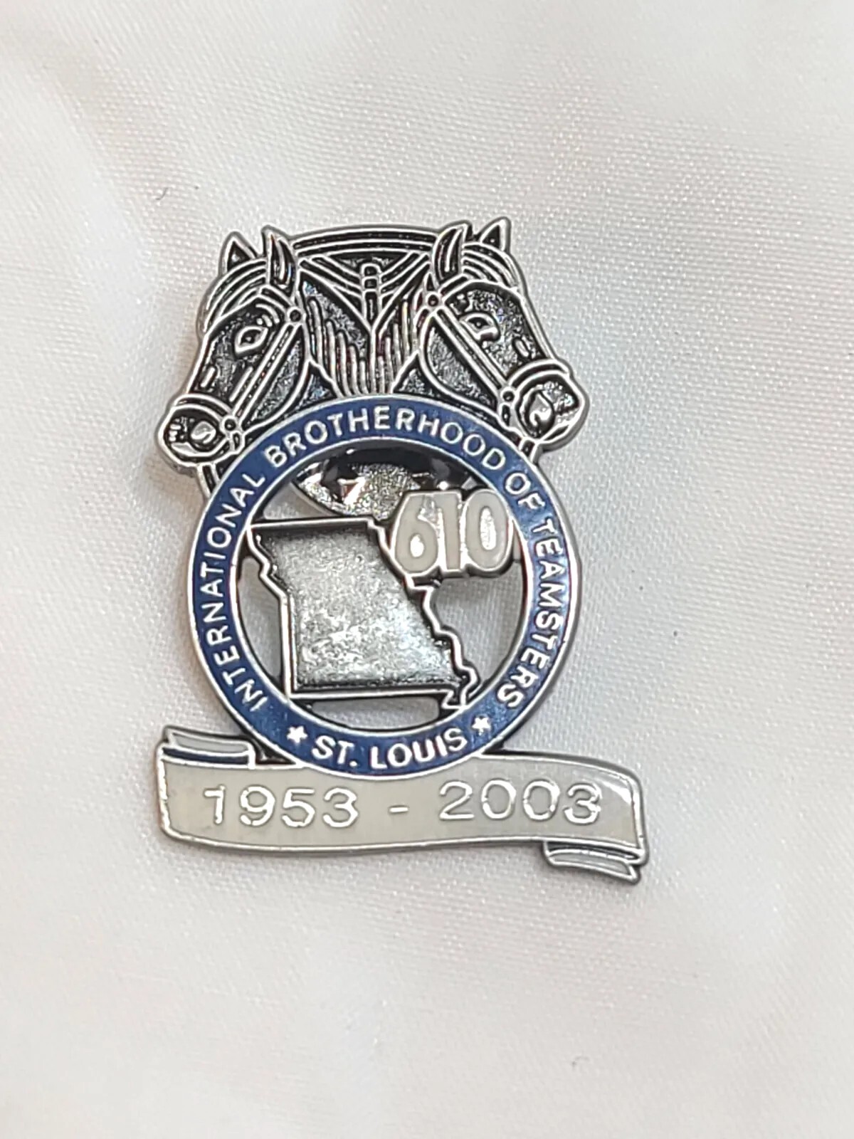 International Brotherhood Teamsters Local St Louis Missouri 610 Pin 1953-2003 International Brotherhood Teamsters Local St Louis Missouri 610 Pin 1953-2003