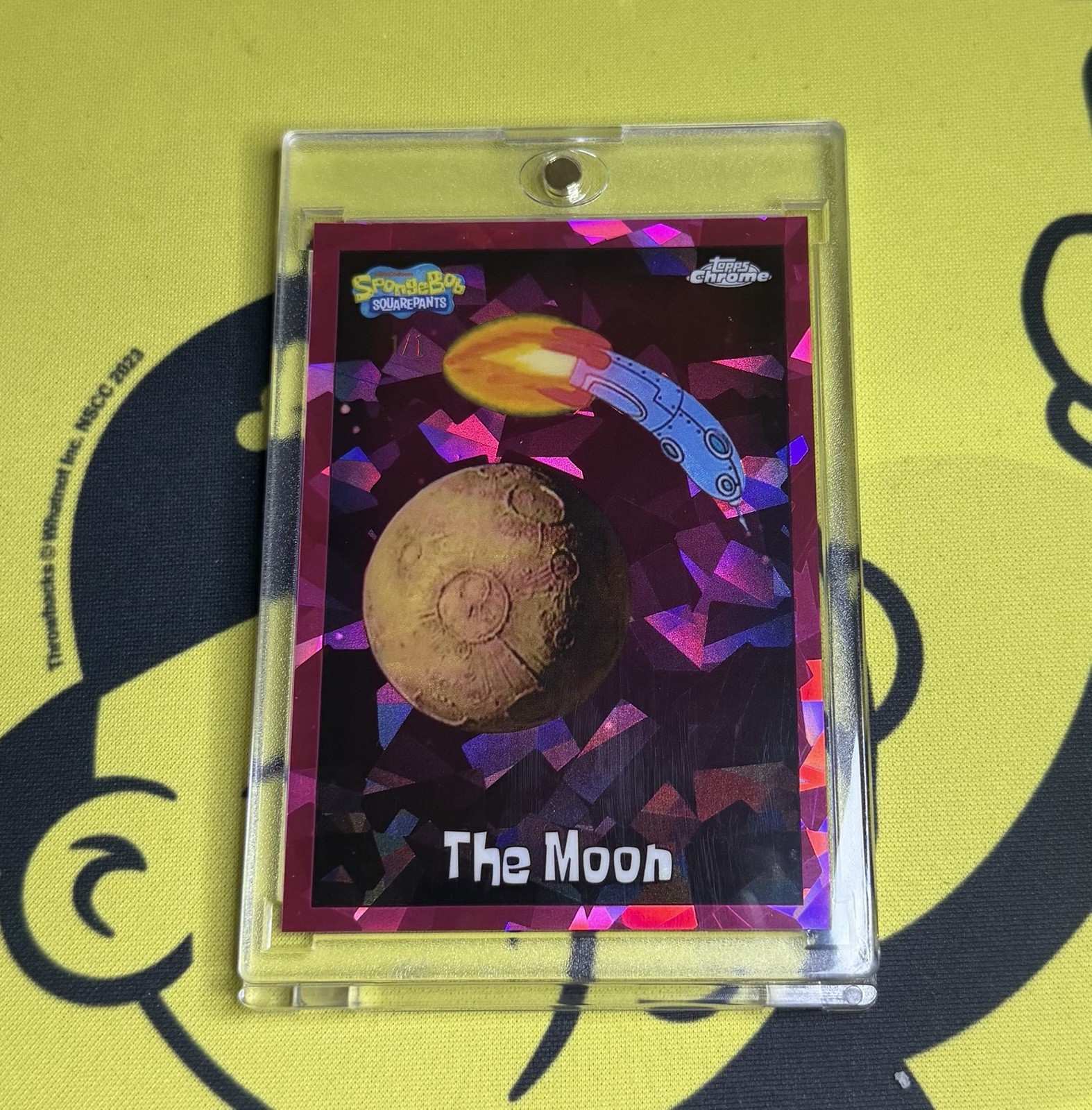 SpongeBob 2025 Topps Chrome Sapphire The Moon Padparadscha 1/1 SpongeBob 2025 Topps Chrome Sapphire The Moon Padparadscha 1/1